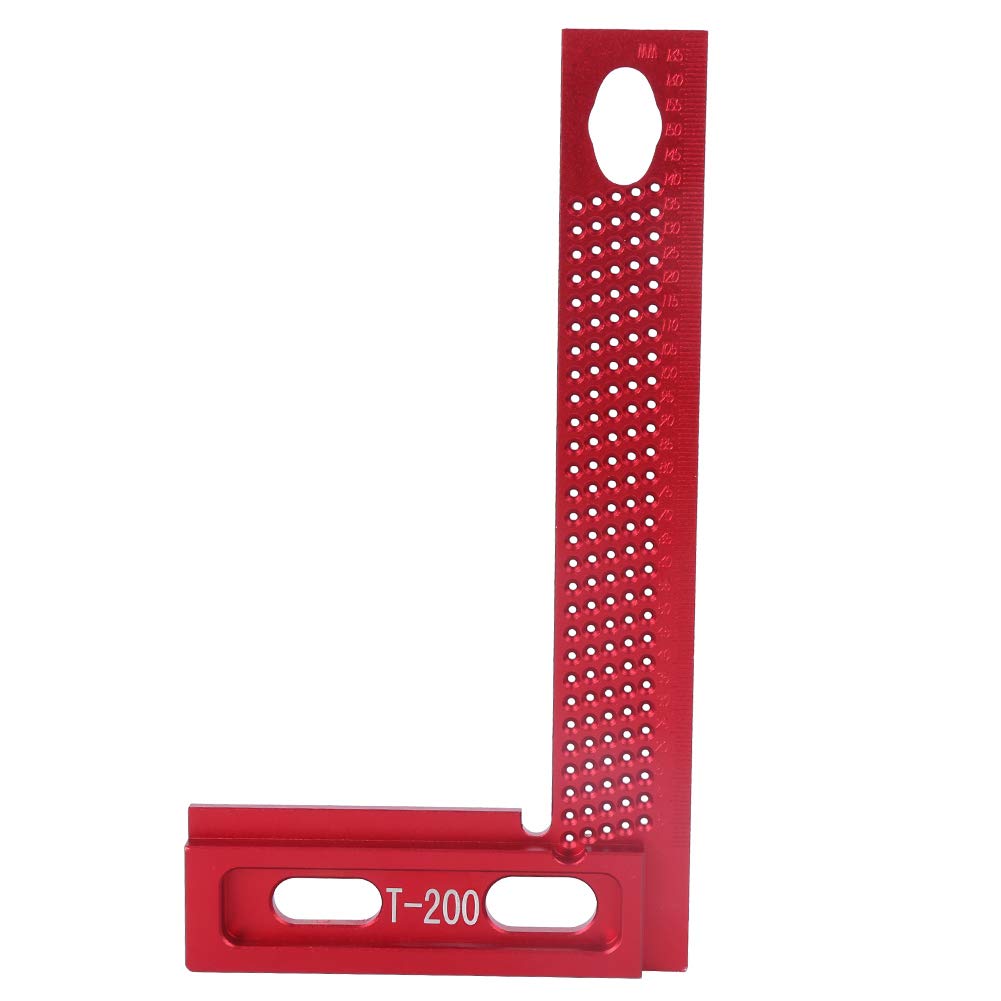 Premium Aluminum Alloy T-200 Woodworking Ruler - Durable, Rust-Proof Right Angle Measuring Tool for Carpenters & DIY Projects - Perfect for Woodworking, Furniture Making & Home Renovations
