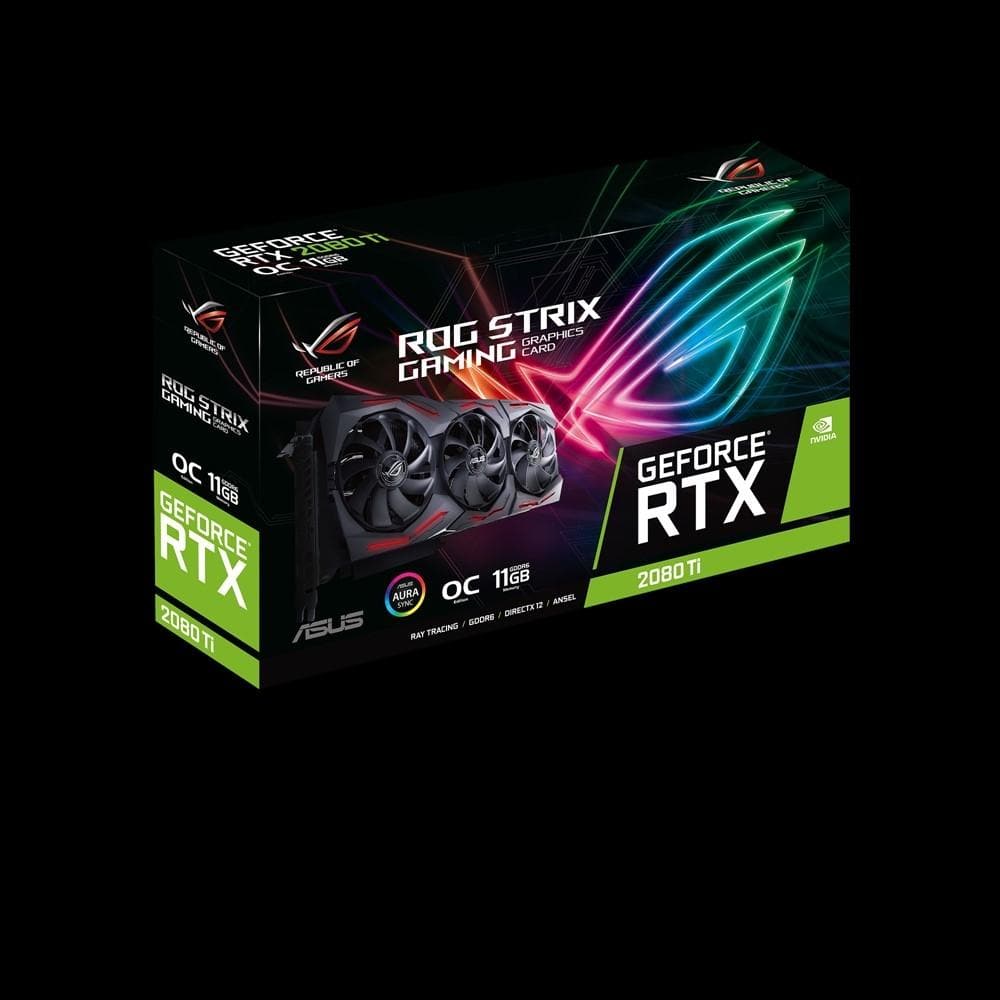 ASUS ROG STRIX RTX 2080 Ti O11G Gaming Graphics Card - 11GB GDDR6, Triple Fan Cooling, RGB Lighting | Perfect for 4K Gaming, VR, and Content Creation