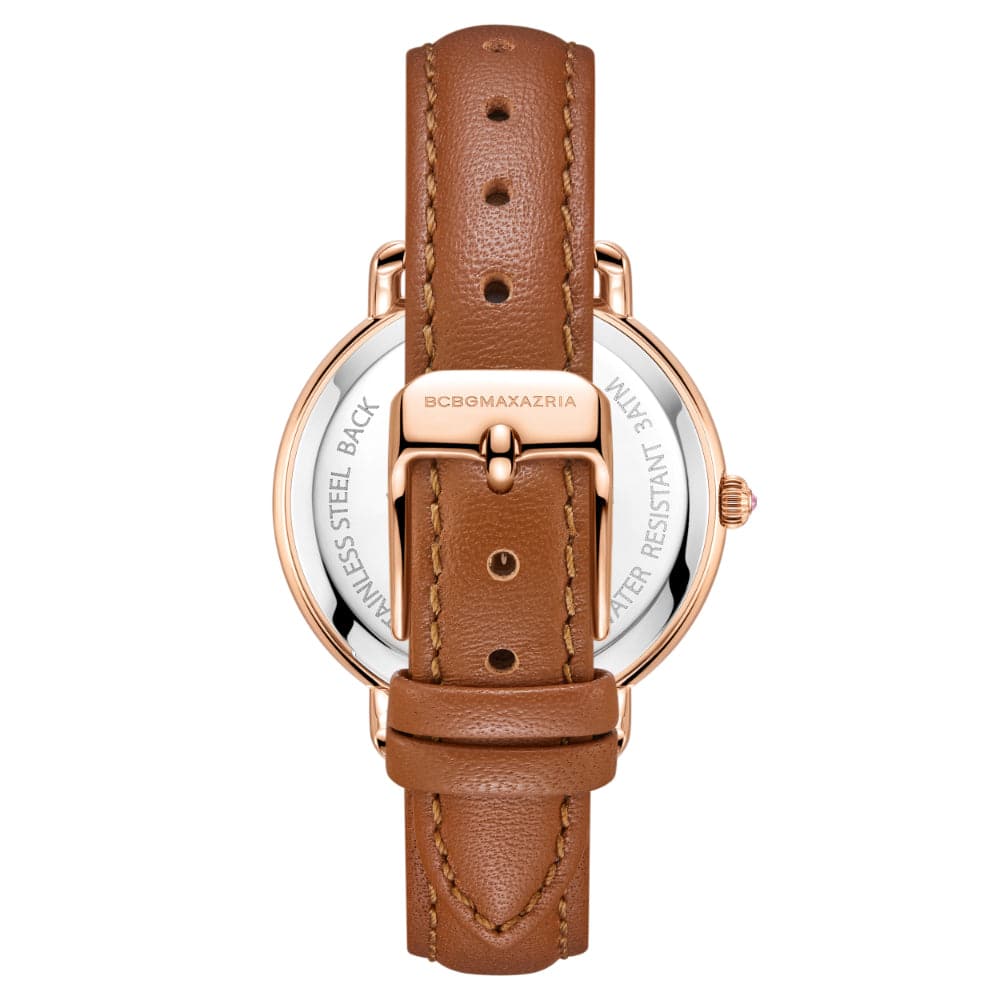BCBGMAXAZRIA BG51135002 Women's Luxury Watch - Elegant Stainless Steel Bracelet, Water Resistant, Perfect for Office, Party & Everyday Wear