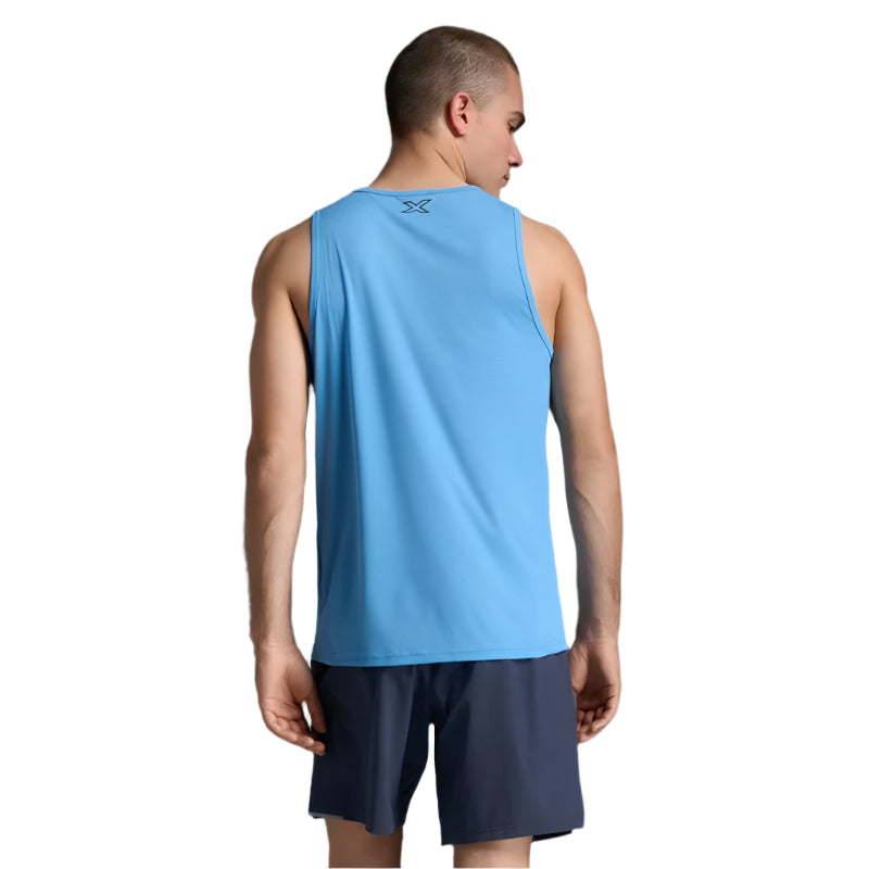 2XU Men's Aero Running Tank Top - Lightweight Performance Workout Shirt for Running, Gym & Training - Moisture Wicking & Breathable Athletic Wear