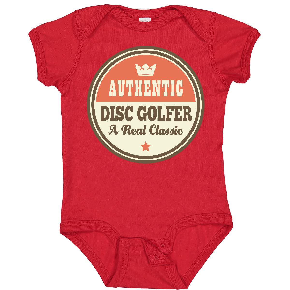 Inktastic Vintage Disc Golfer Classic Baby Bodysuit - Cute Golf Outfit for Boys & Girls - Perfect for Playtime, Family Photos & Disc Golf Events