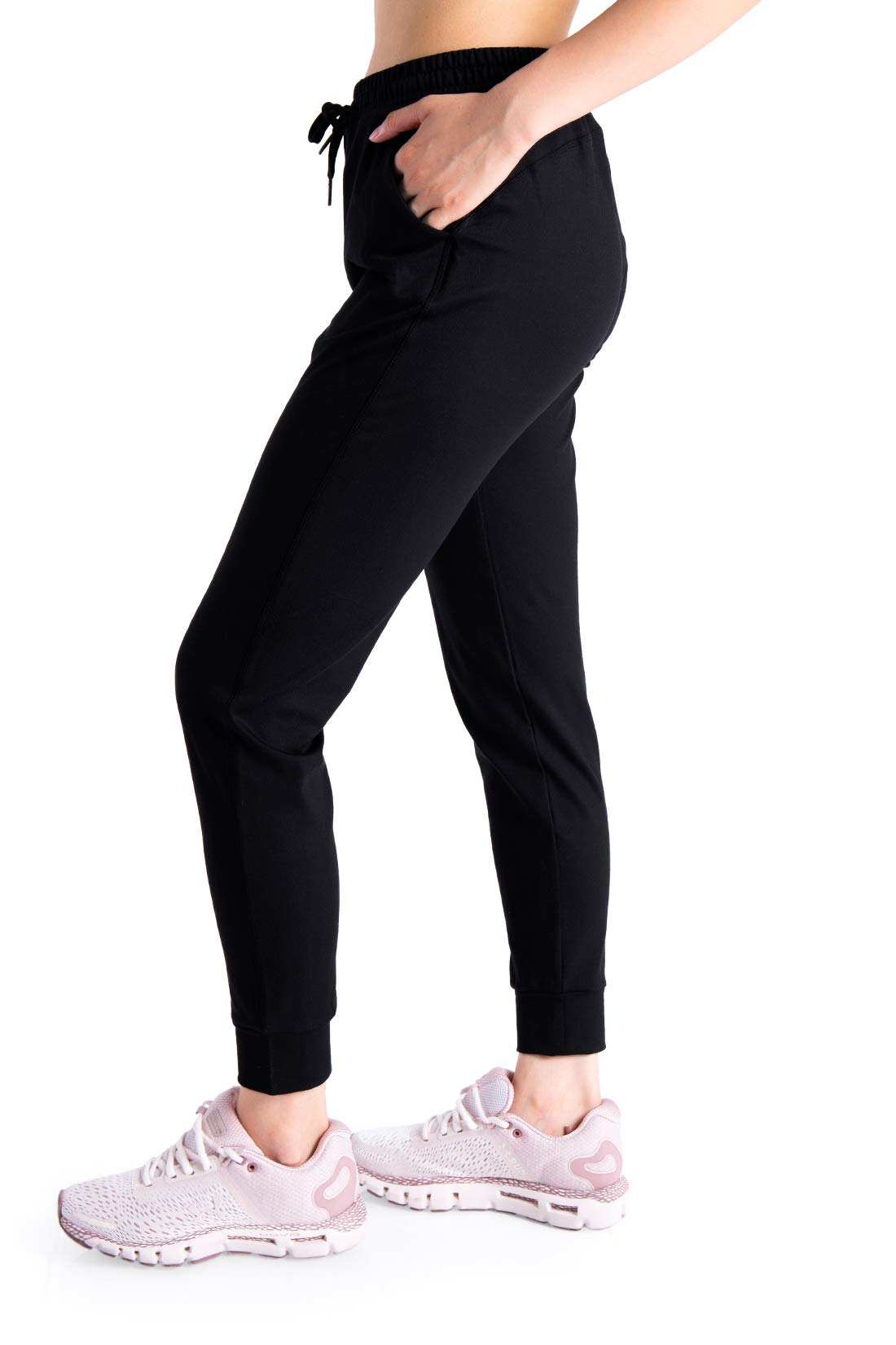 Yogipace Women's Lightweight Anti-Shrink Jogger Pants - Petite/Regular/Tall Sizes for Yoga, Running & Lounge Wear - Comfortable Active Sweatpants for Workout, Travel & Relaxation