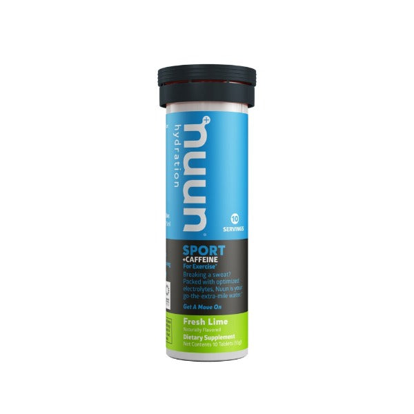 Nuun Sport Hydration Tablets with Caffeine - Electrolyte Drink Mix for Running, Cycling & Workouts - Rapid Hydration & Energy Boost