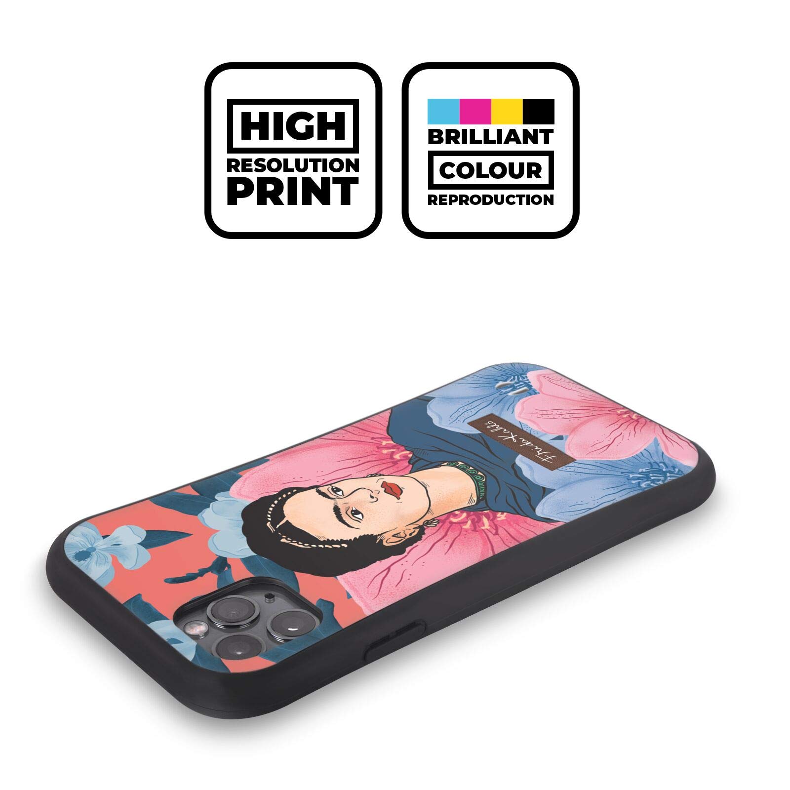Officially Licensed Frida Kahlo Floral Portrait iPhone 13 Pro Case | Durable 3 Hybrid Protective Cover for Apple iPhone 13 Pro | Perfect for Art Lovers, Gift Giving & Everyday Use