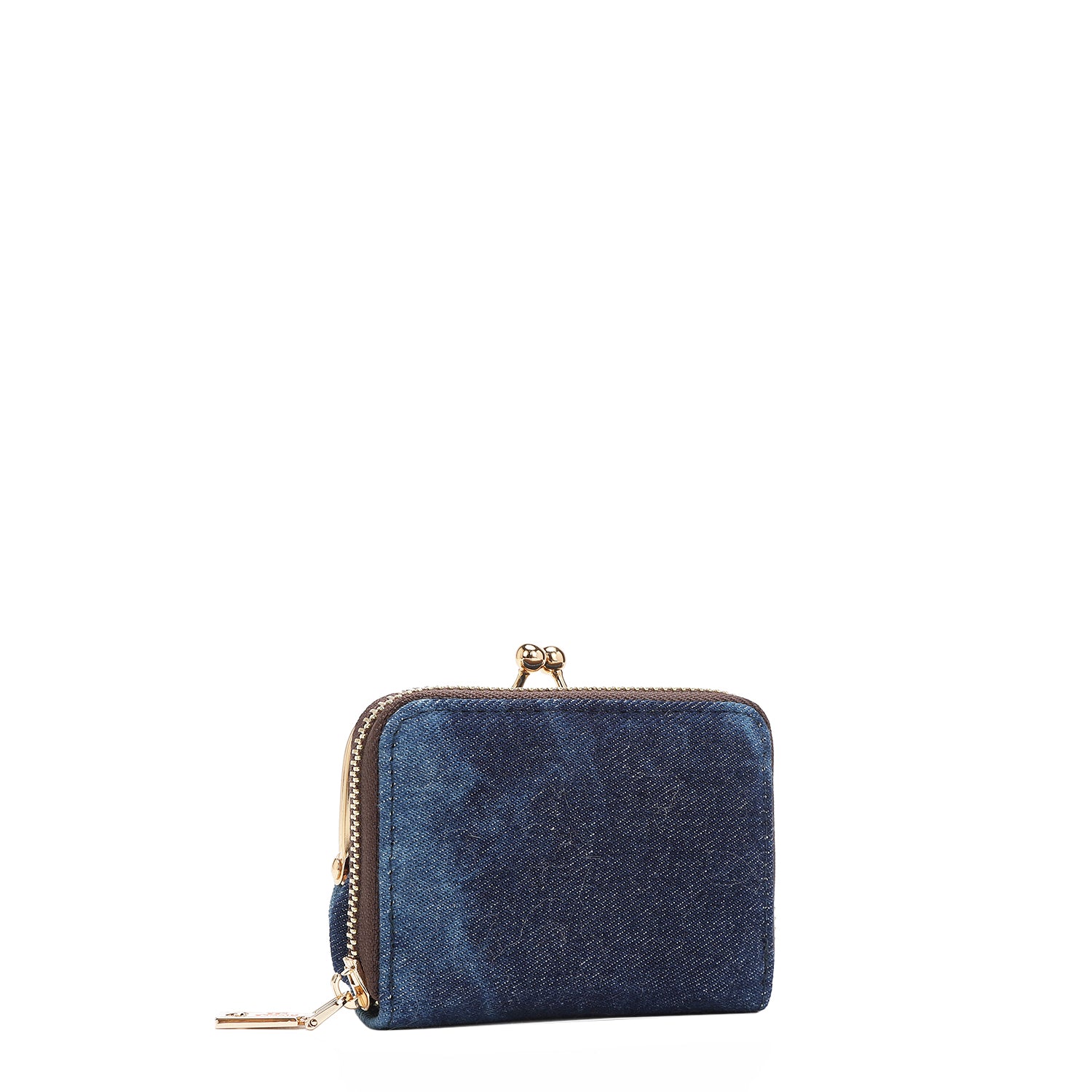 DENIM JULIA MINI WALLET - Stylish Women's Small Wallet with Card Slots & Zipper Pocket - Perfect for Everyday Use, Travel & Night Out