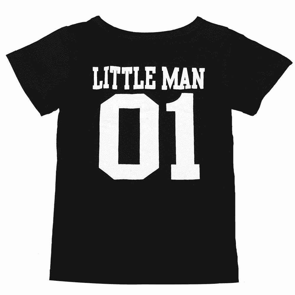 Big Man Little Man Matching Father & Son T-Shirts - MRK X - Perfect for Family Photos, Holidays & Special Occasions
