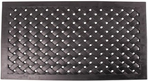 NACH Braided Rubber Doormat for Front Door - Non-Slip, Durable & Waterproof Small Doormat for Indoor/Outdoor Use - Perfect for Entryway, Patio, Garage & Mudroom