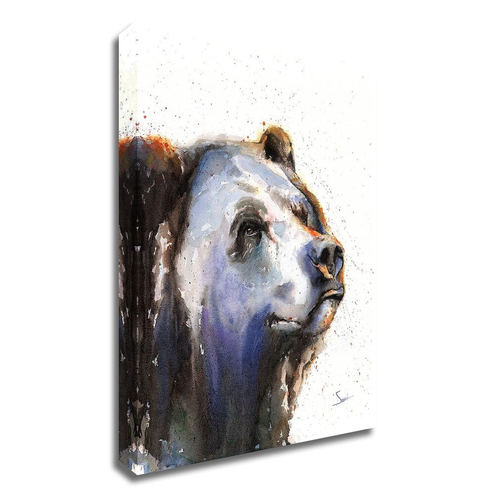 Bear Portrait by Eric Sweet - Premium Canvas Wall Art Print - Ready to Hang - Perfect for Living Room, Bedroom & Office Decor
