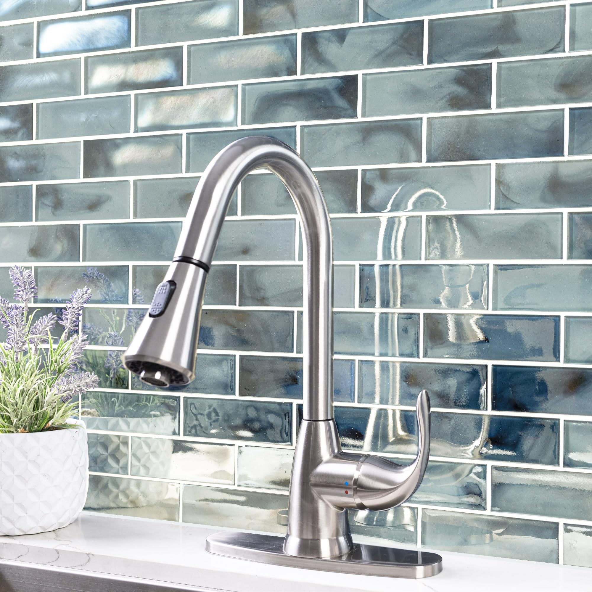 MSI Blue Shimmer 11.75x11.75 Inch Glass Subway Tile - Premium Kitchen Backsplash, Bathroom Wall & Shower Tile (2x6 Inch) - Perfect for Modern Home Renovation, Coastal Decor & Spa-Inspired Bathrooms