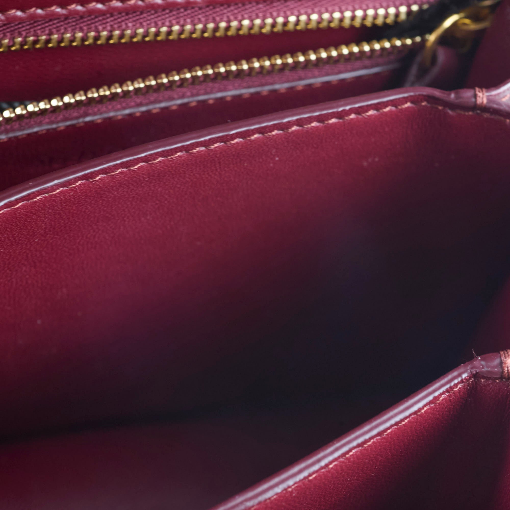 Celine Mini Box Bag in Burgundy Leather - Elegant Crossbody Purse for Women | Perfect for Work, Travel & Evening Events