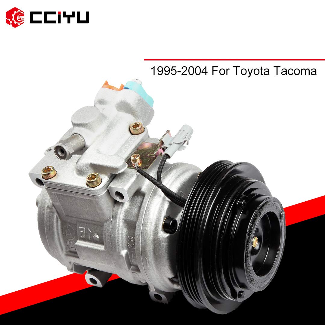 cciyu AC Compressor Pump for Toyota Tacoma 3.4L (1995-2004) - Replacement Air Conditioning Compressor with Clutch - Fits Part Numbers 1521992, 4710223, 4711223 - Perfect for AC Repair & Summer Cooling System Maintenance