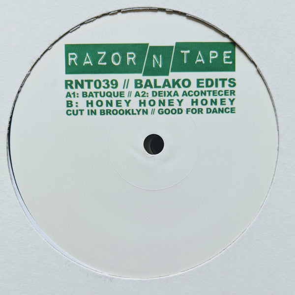 Balako Edits - Razor N Tape RNT039 Vinyl Record | DJ Mixing, Music Production, Collectible Vinyl for DJs & Music Enthusiasts