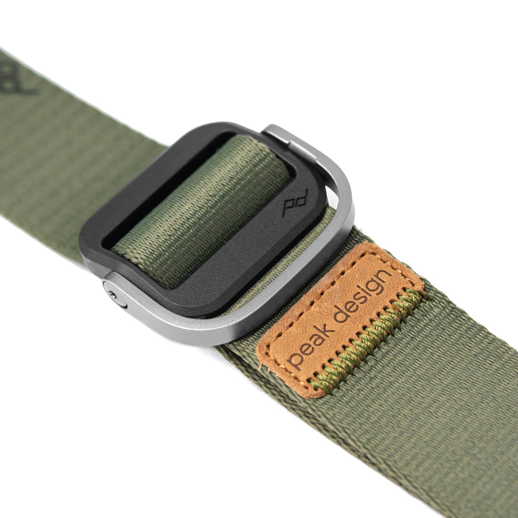 Peak Design Slide Lite Camera Strap - Comfortable Adjustable Shoulder Strap for DSLR & Mirrorless Cameras (Sage Green) - Perfect for Travel, Hiking & Outdoor Photography