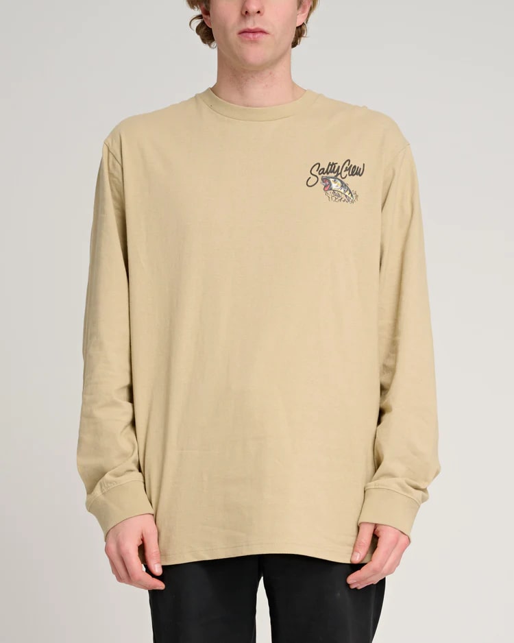 Salty Crew Cast Off Standard Long Sleeve T-Shirt for Men - Comfortable Fishing & Outdoor Activities Shirt