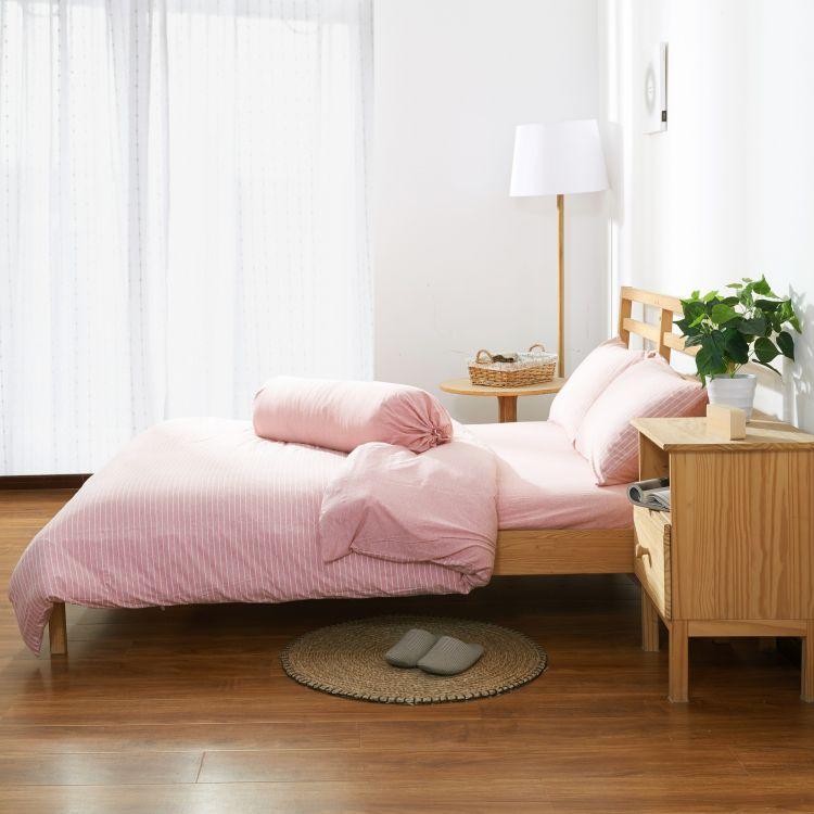 Premium Cotton Pure™ Pink Stripe Jersey Pillowcase - Soft & Breathable for Better Sleep - Perfect for Bedroom, Guest Room, and Travel
