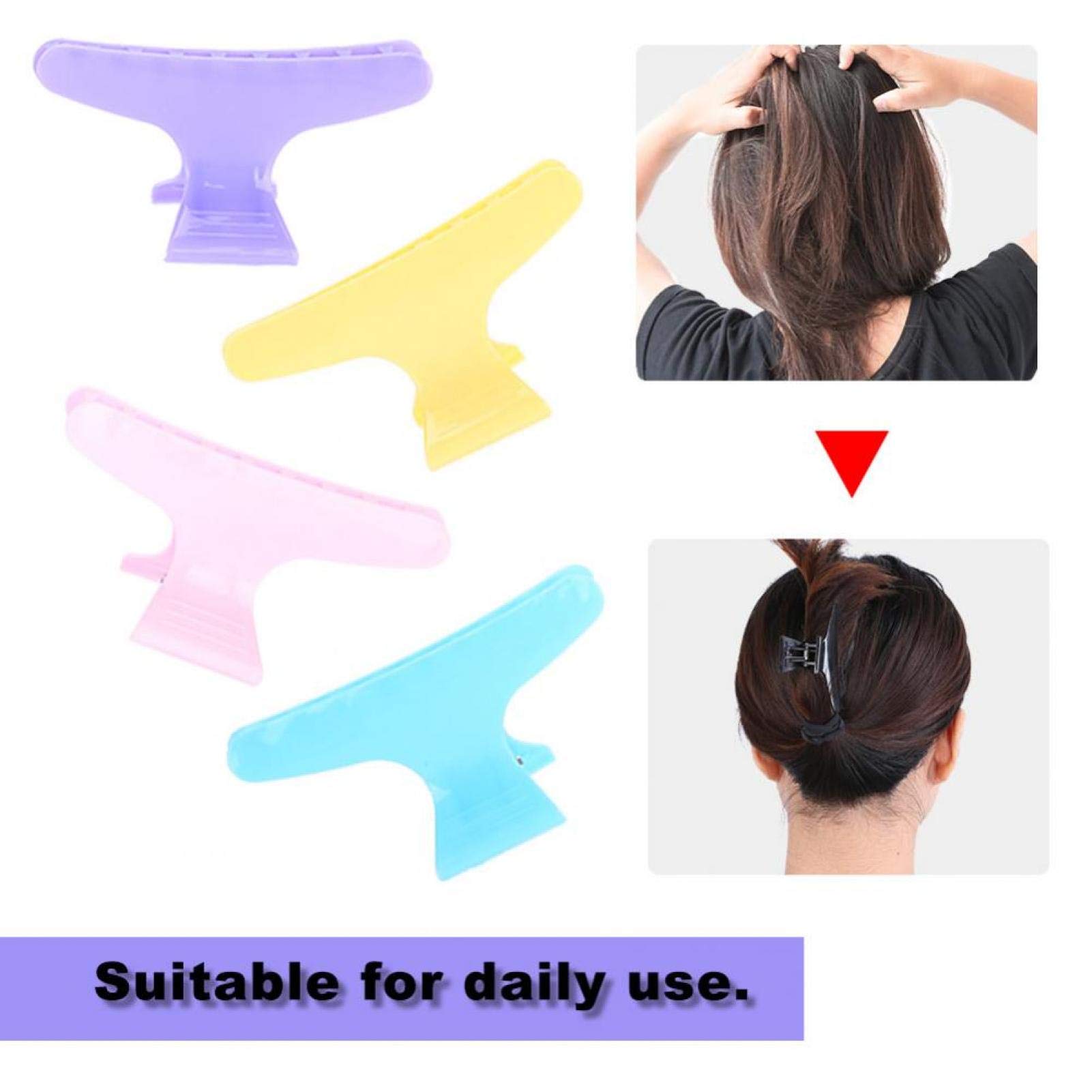 12Pcs/Set Hair Clips for Women & Girls - Colorful Hair Clamps & Hairpins Set (2 Styles) - Perfect for Daily Styling, Parties & Gifts