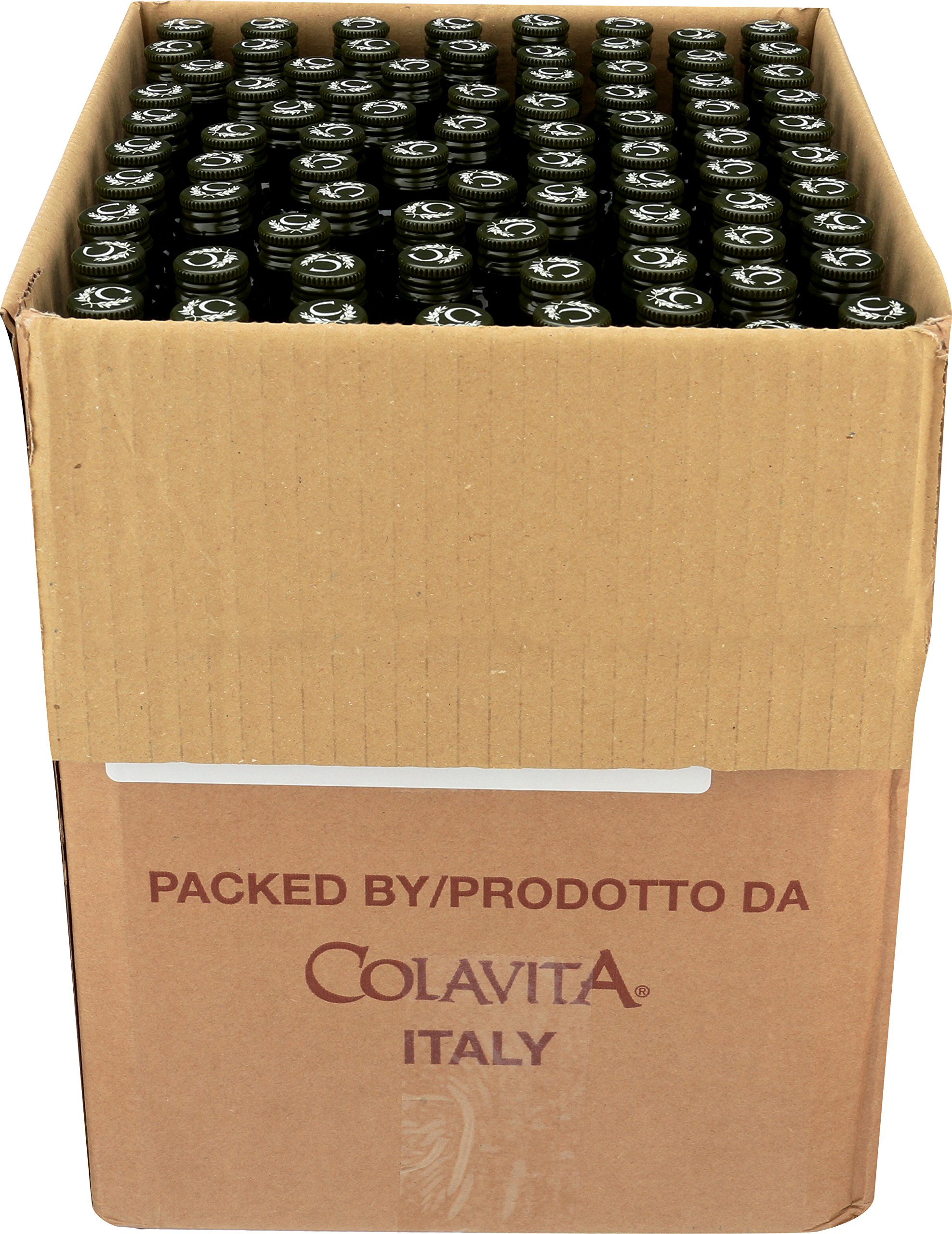 Colavita Premium Italian Extra Virgin Olive Oil - 0.85 fl oz Mini Bottles (Pack of 240) | Authentic EVOO for Cooking, Salads & Gifts | Restaurant, Catering & Home Use