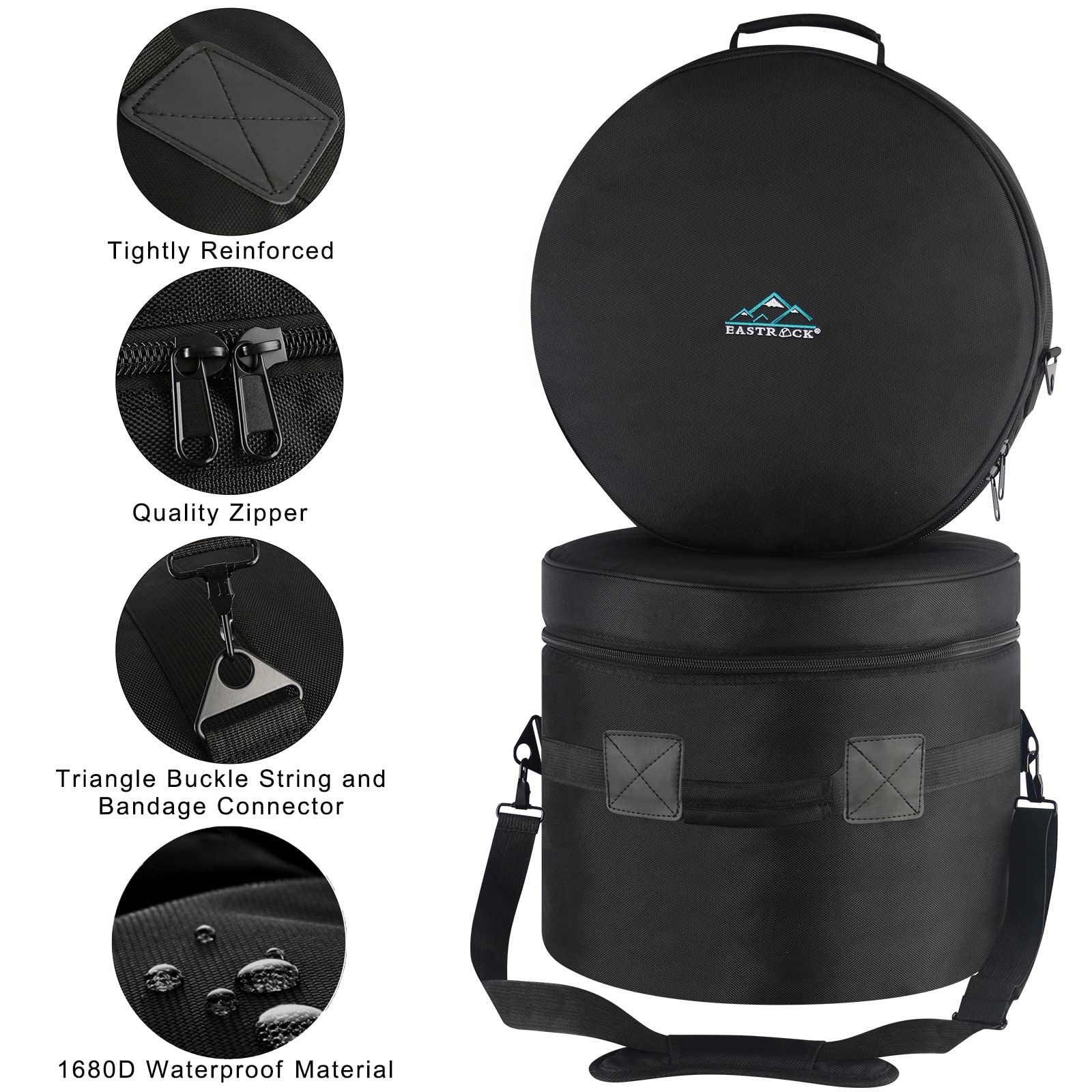 EASTROCK 5-Piece Drum Bag Set for 12