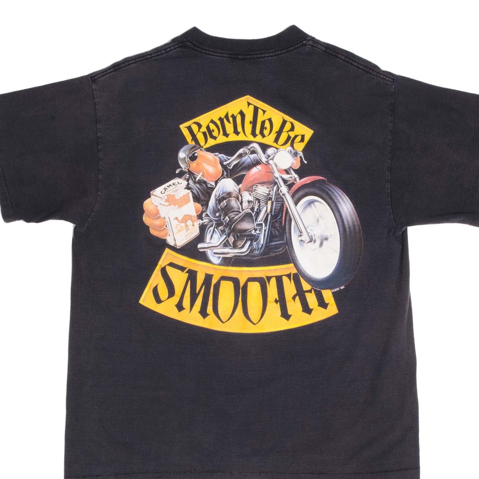 Vintage 1991 Camel Bike Week Daytona Beach T-Shirt - Large Size, Made in USA - Perfect for Motorcycle Enthusiasts & Retro Fashion Lovers