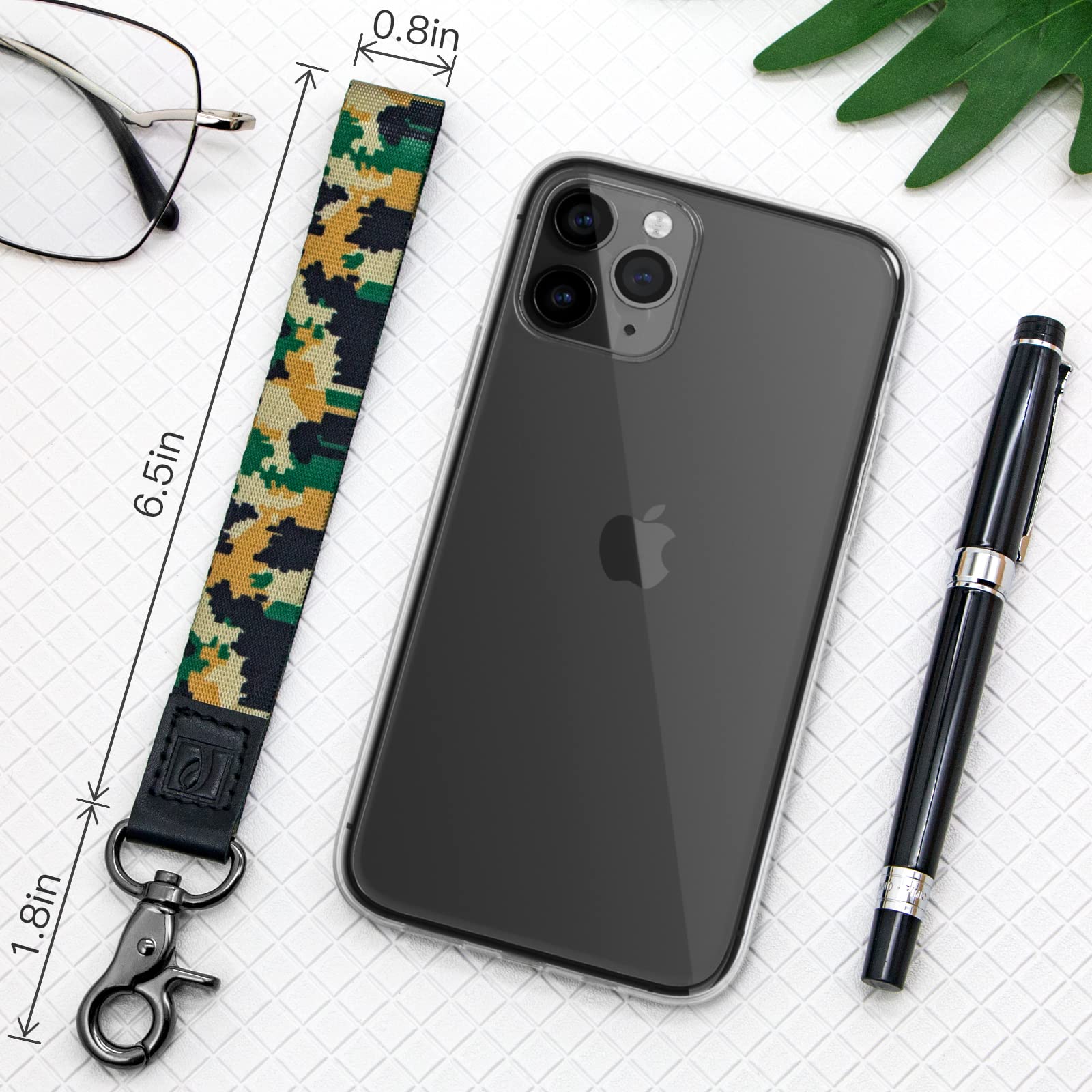 Secure Wrist Lanyard Keychain for Keys & ID Badges - Adjustable Wrist Strap for Men & Women - Perfect for Office, Gym, Travel & Events - Durable Key Holder with Comfortable Wristband (Style A)