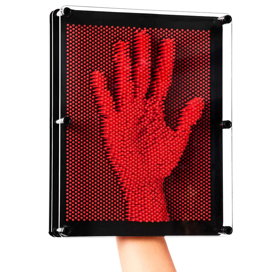 3D Pin Art Board - Large 20cm x 24cm Fun Stress Relief Toy for Office Desk & Home Decor - Perfect Gift for Kids and Adults