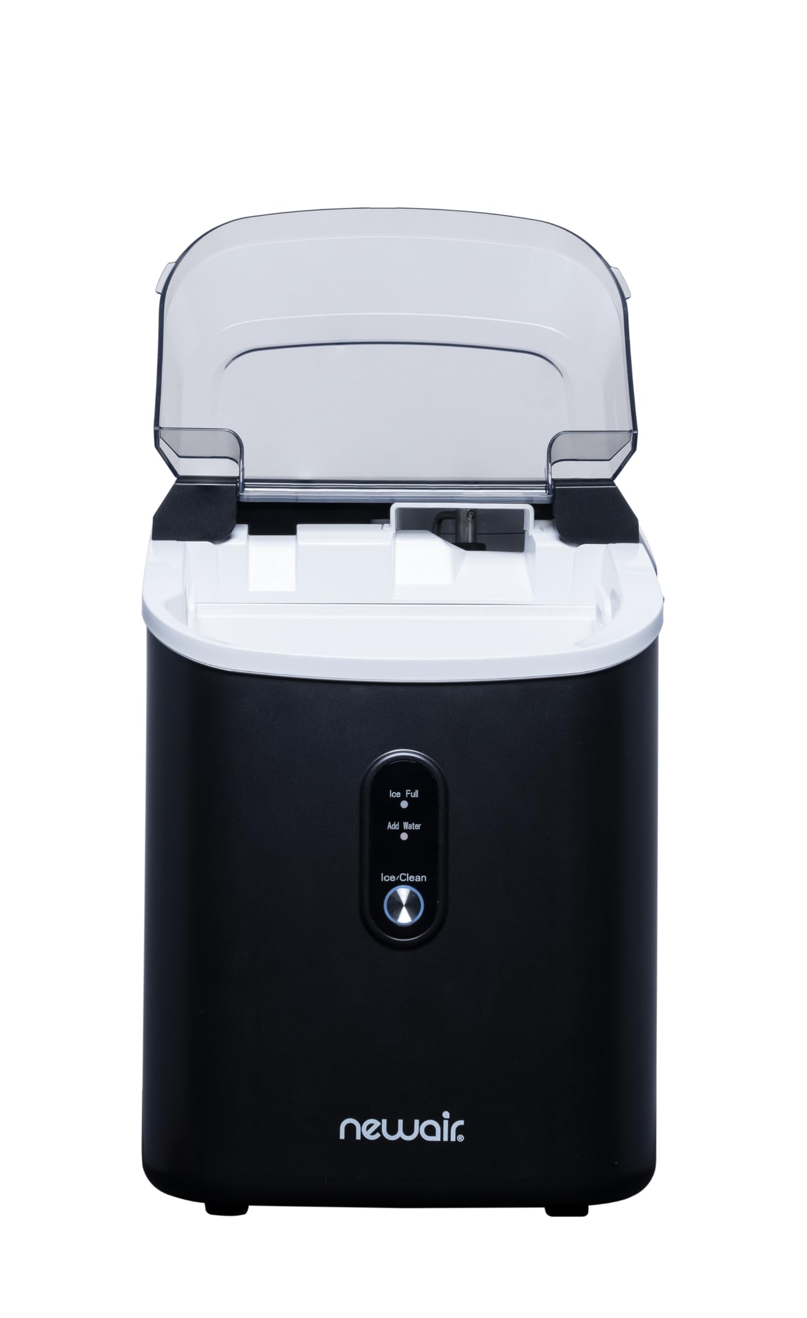 Newair Nugget Countertop Ice Maker Machine - 26 lbs. Daily Output, Self-Cleaning, Refillable Water Tank | Matte Black Electric Sonic Ice Maker for Perfect Nugget Ice | Ideal for Home Kitchens, Offices, Coffee Bars & Entertaining