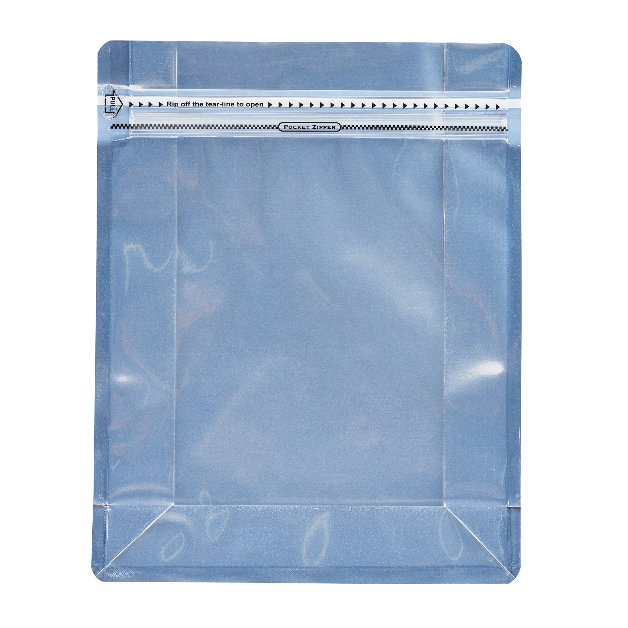 BAG TEK Black Plastic Large Snack Bags - Double Seal, Rip Lock, Heat Sealable (9.5