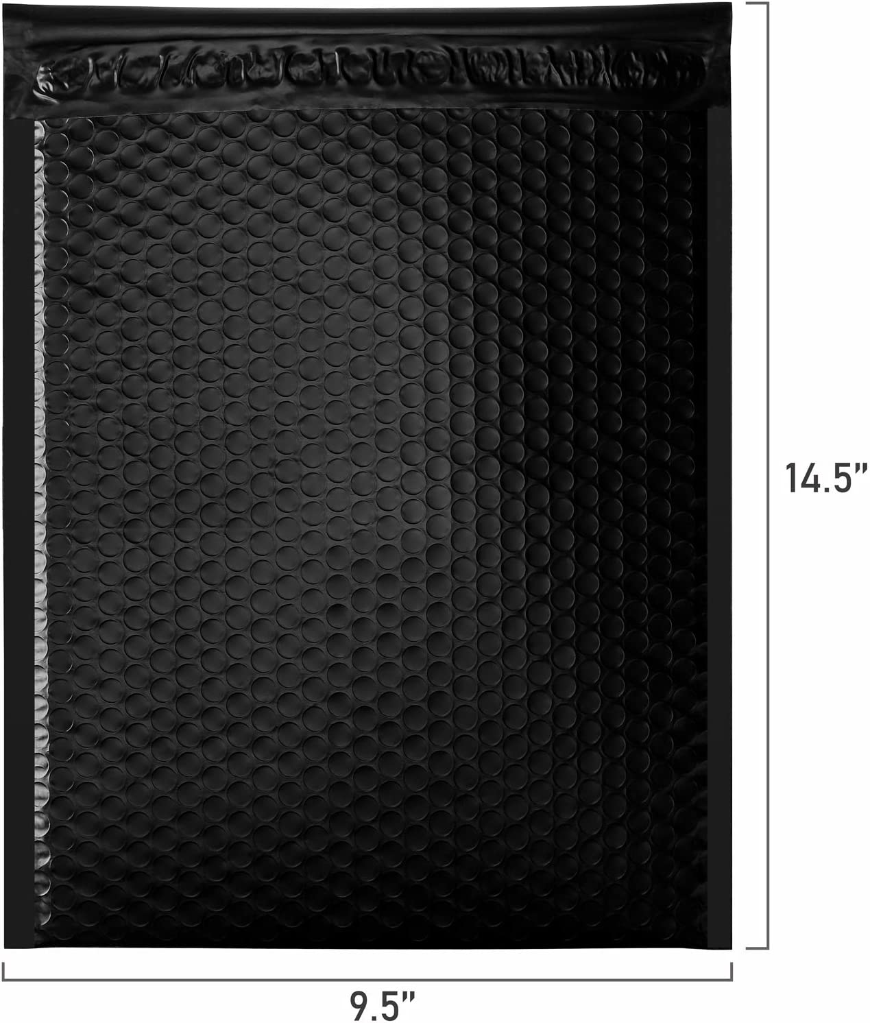 10.5x16 Bubble Mailer Padded Envelope - Black | Waterproof & Tear-Resistant Shipping Envelopes for eBay, Amazon, Etsy | Perfect for Small Packages, Books, Jewelry & Documents