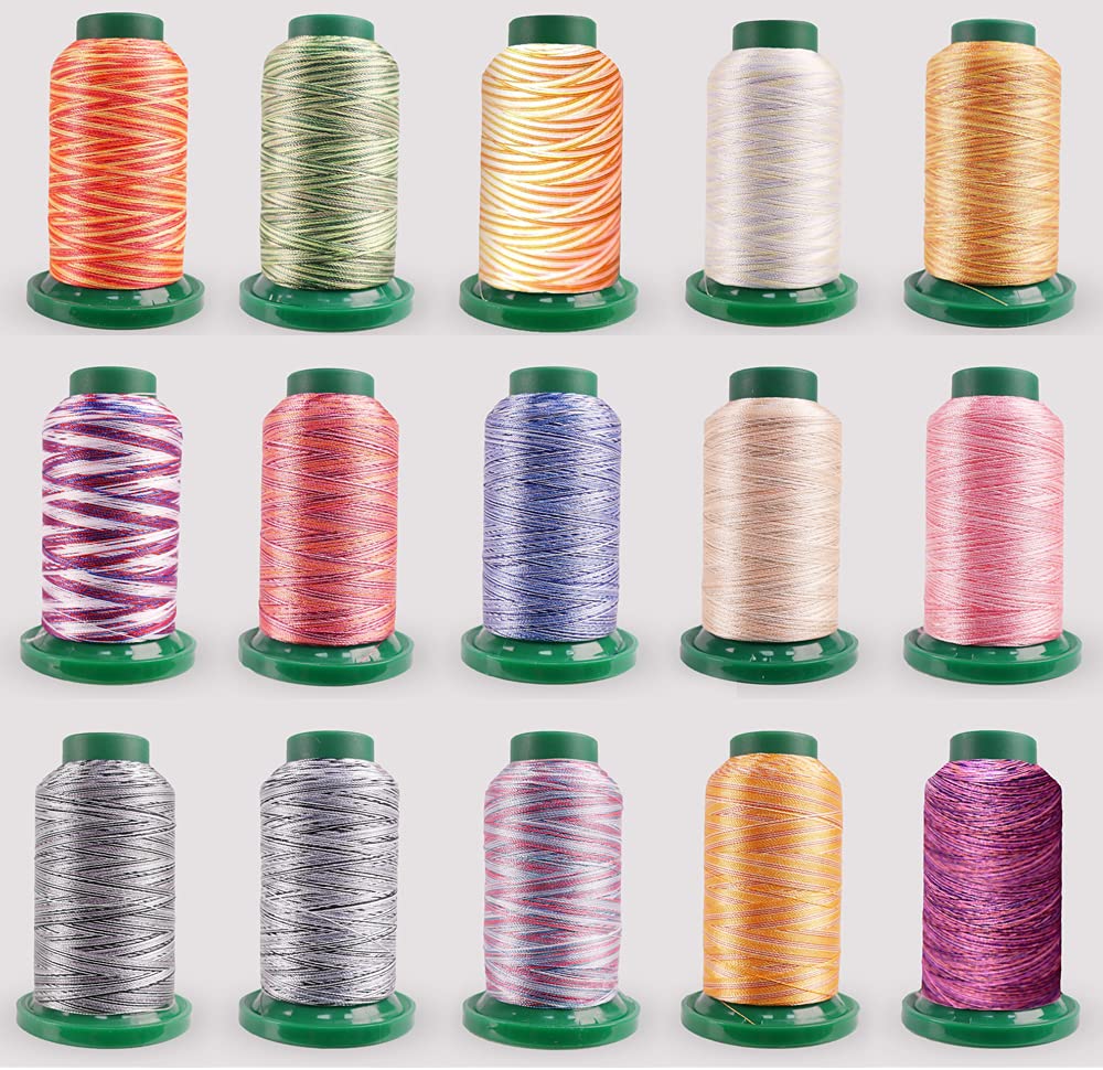 Premium Variegated Embroidery Thread Set - 50 Colors Handmade Craft Yarn for Cross Stitch, Needlework & DIY Projects - Perfect for Scrapbooking, Quilting & Home Decor