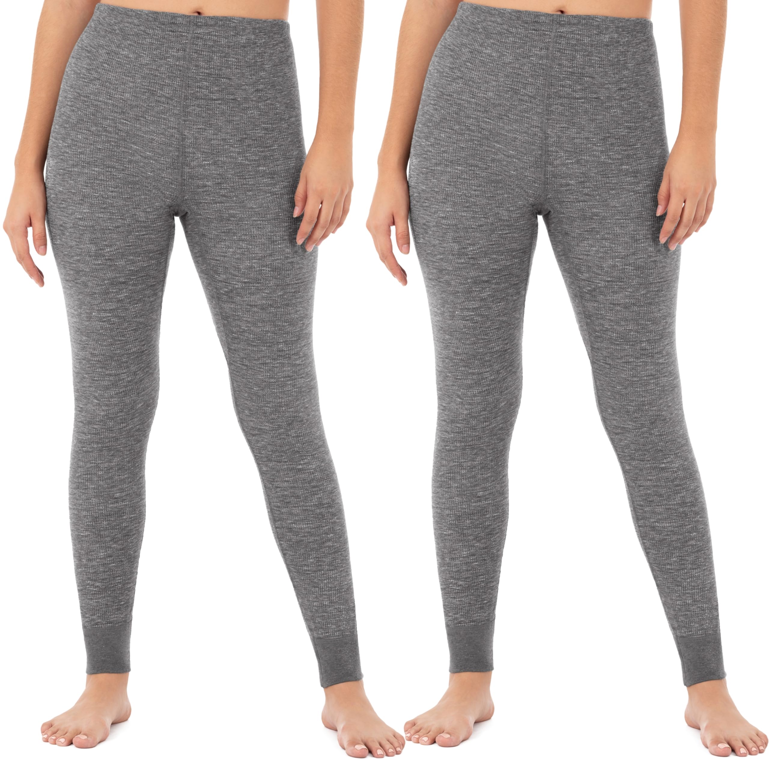 Fruit of the Loom Women's Micro Waffle Premium Thermal Pants - Soft Fleece-Lined Winter Leggings for Cold Weather & Outdoor Activities