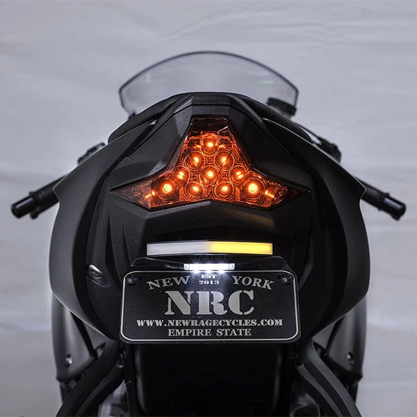 Kawasaki ZX-6R Fender Eliminator Kit for 2019-2024 Models | Lightweight Tail Tidy License Plate Relocator | Perfect for Track Days & Street Legal Customization
