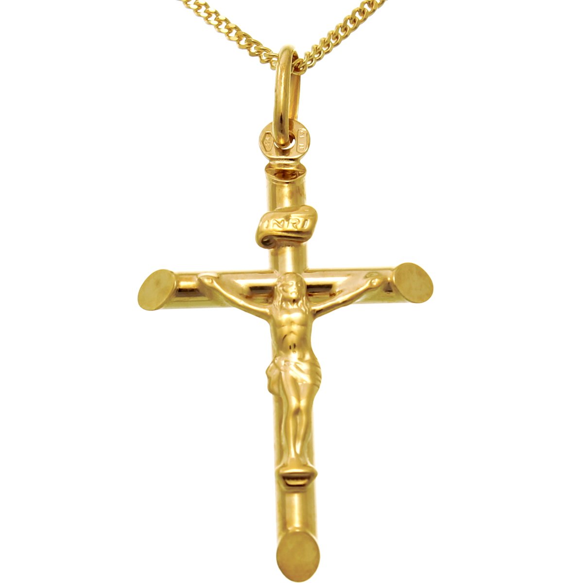 9ct Gold Crucifix Necklace for Women - 18