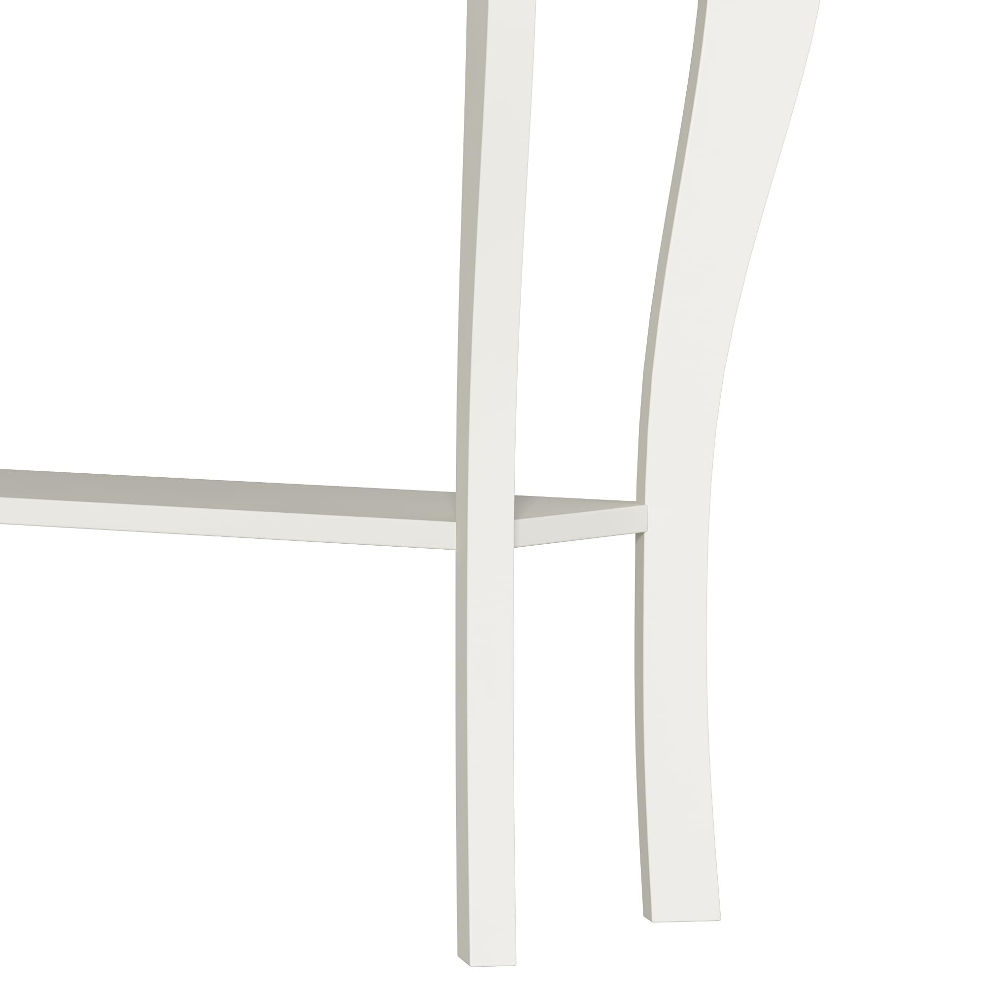 ChooChoo Narrow Farmhouse Console Table - Chic Accent Sofa Table & Entryway Table in Antique White & Brown | Perfect for Living Room, Hallway & Small Space Decor