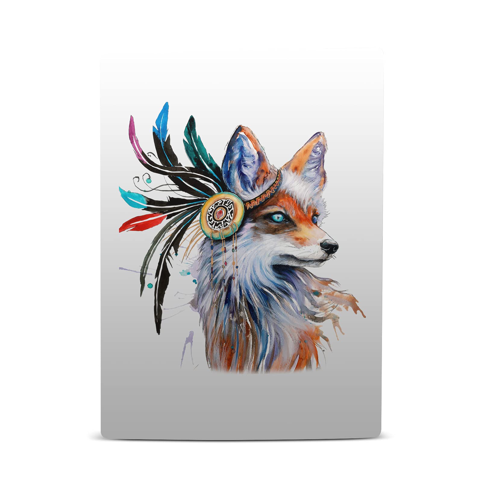 Officially Licensed Pixie Cold Fox Art Matte Vinyl Skin for Sony PS5 Disc Edition & DualSense Controller - Protective Gaming Case Cover with Unique Design - Perfect for Gamers & Collectors