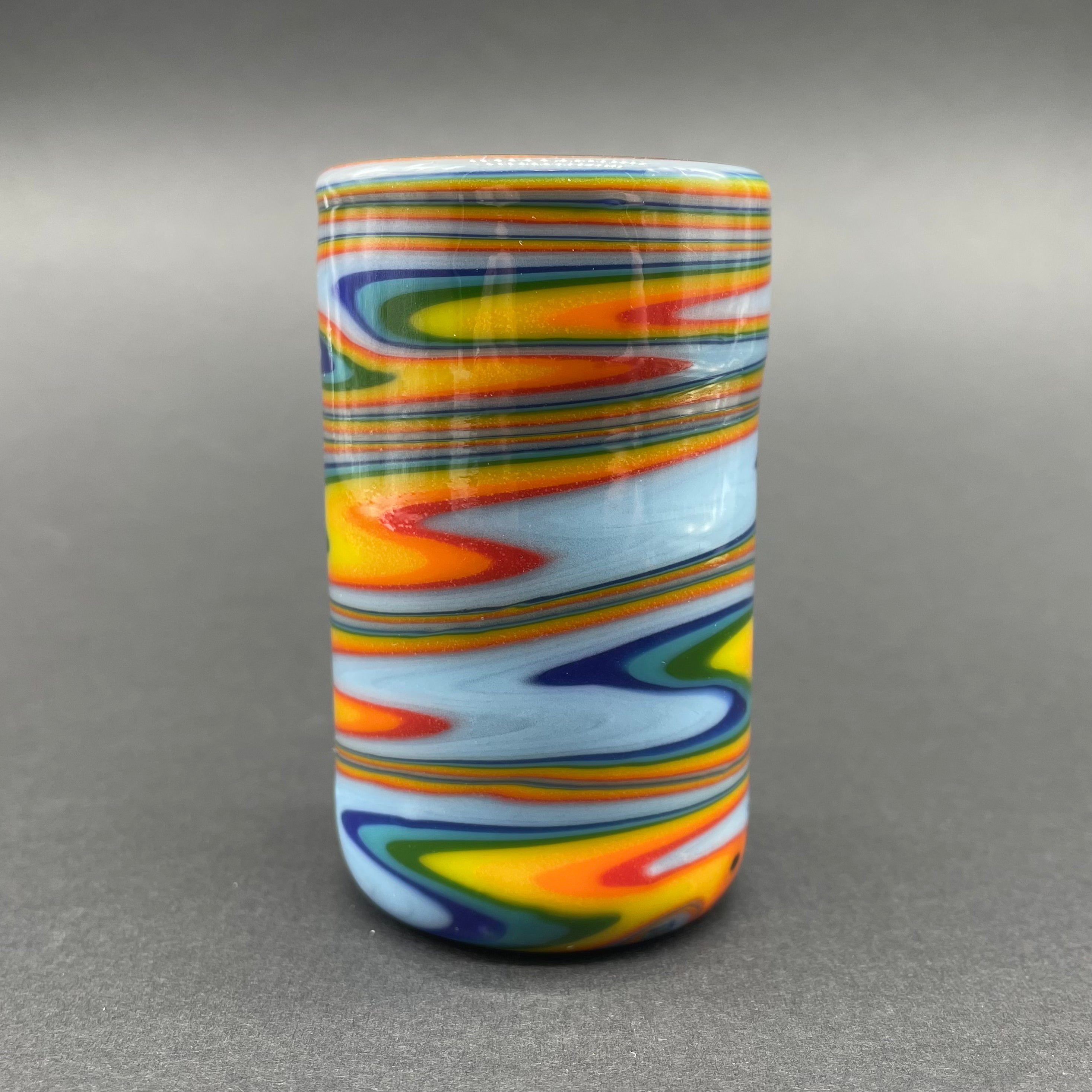 Rainbow Wig Wag Shot Glass - Colorful Party Drinking Cups for Celebrations, Bachelorette Parties & Bar Nights - Fun Novelty Glassware for Cocktails & Shots