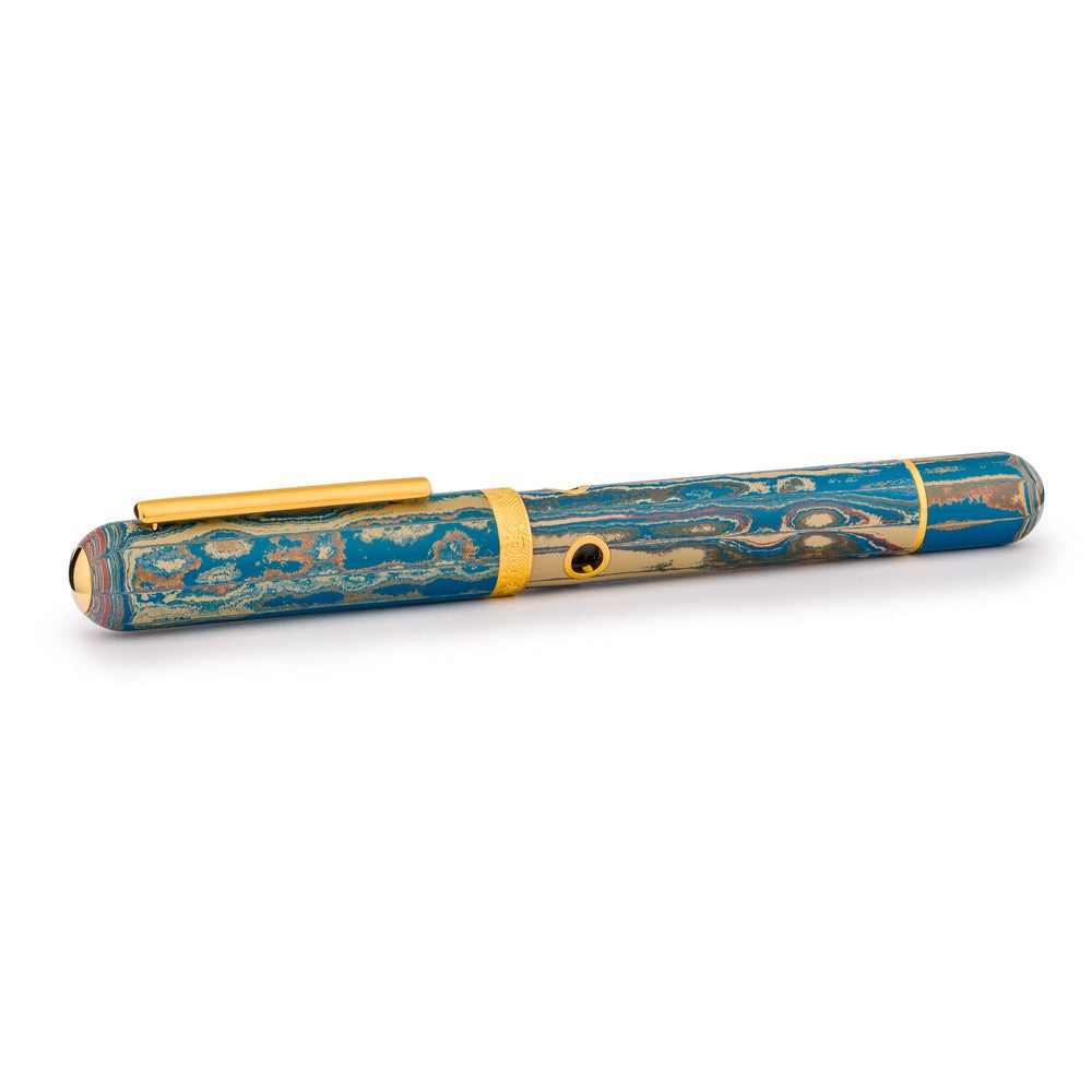 Nahvalur (Narwhal) Nautilus Fountain Pen - Aqua Regia (Royal Water) Limited Edition 2024 - Premium Writing Instrument for Collectors, Calligraphy & Everyday Use