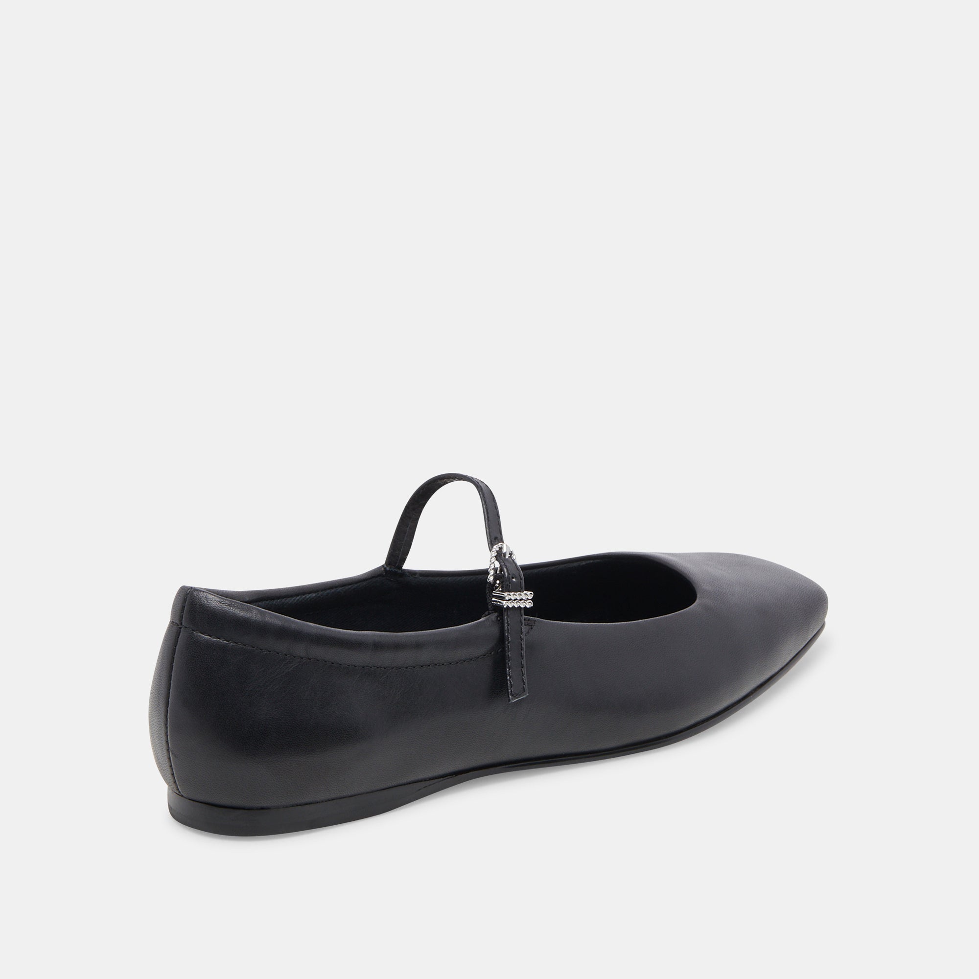 REYES Black Leather Ballet Flats for Women - Comfortable & Stylish Shoes for Work, Casual Wear, and Dance