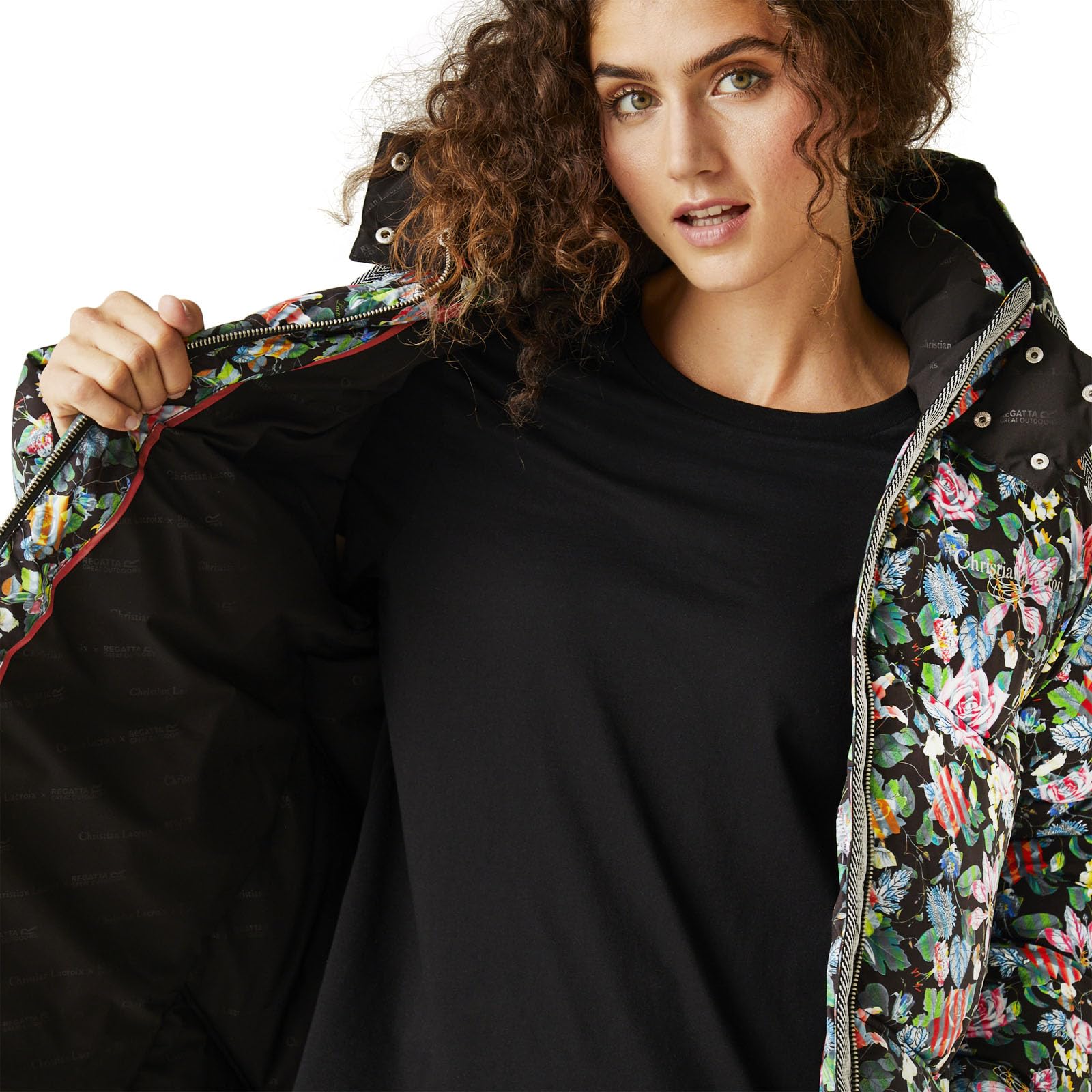 Regatta x Christian Lacroix Women's Mihaud Longline Baffled Padded Jacket Coat - Waterproof Winter Coat for Hiking, Travel & Outdoor Activities