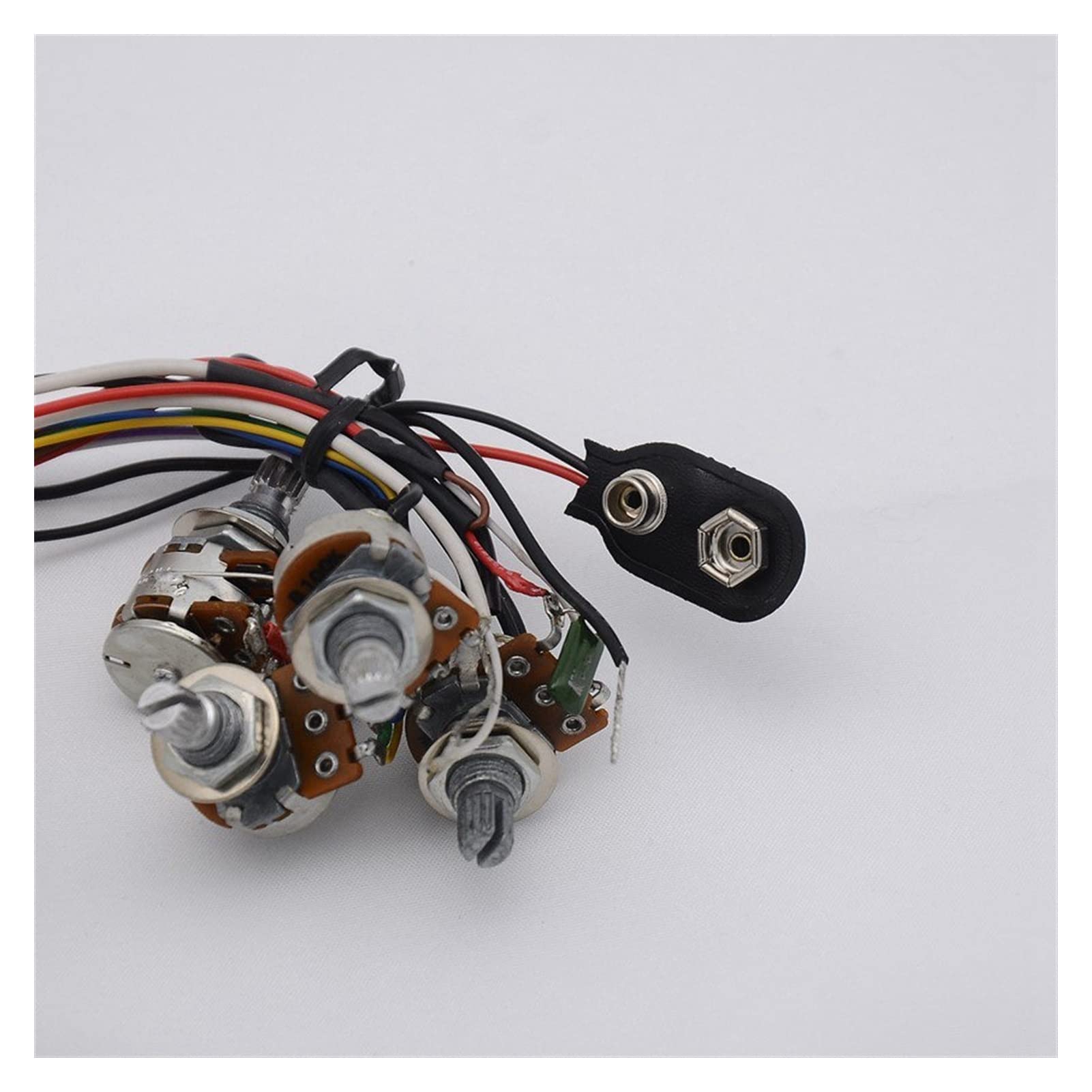 Electric Guitar Wiring Harness Kit - 2 Band EQ Active Preamp Circuit for Passive Bass Pickups | Upgrade for Rock & Bass Guitars | DIY Guitar Repair & Tone Enhancement