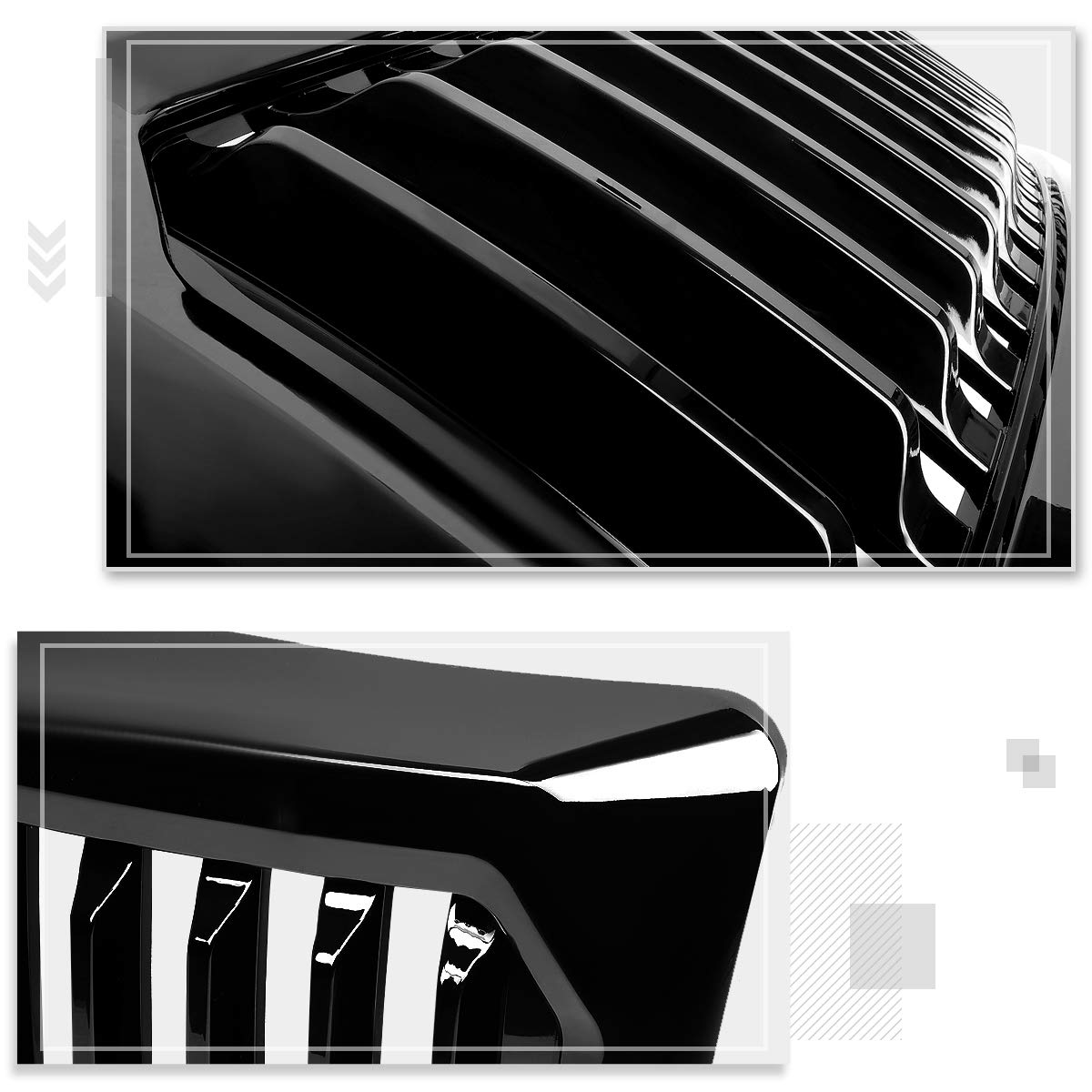 Black Vertical Fence Grille for 09-14 Ford F150 - Off-Road & Street Style