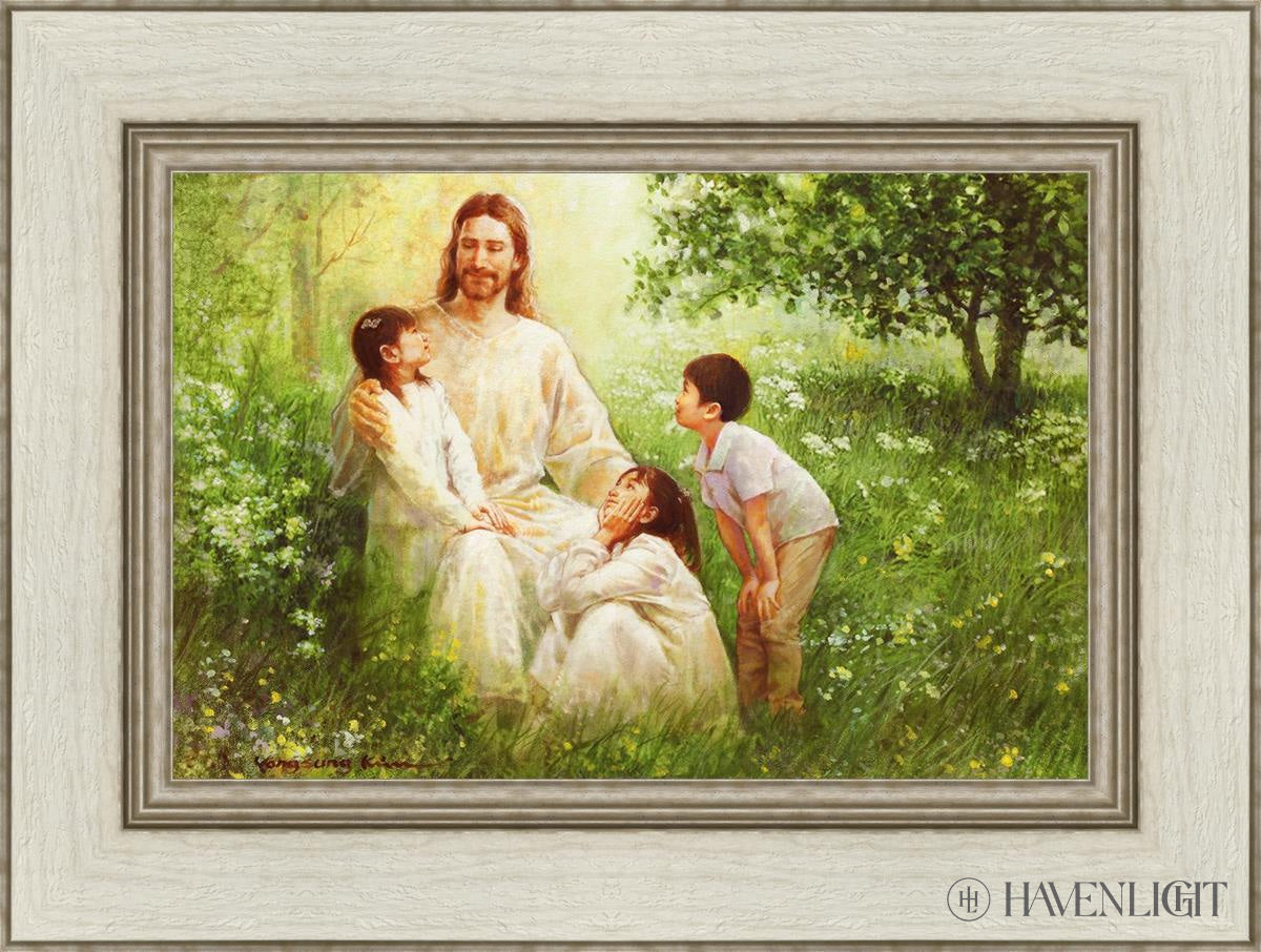 Come Unto Me By Yongsung Kim - Inspirational Christian Wall Art for Home & Church Decor - Perfect for Living Room, Bedroom, Office Prayer Space