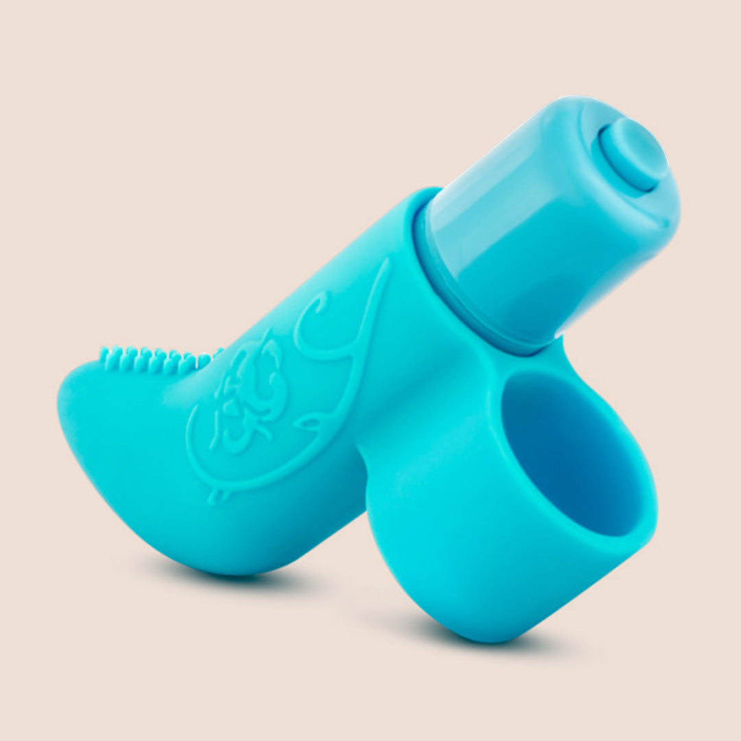 Play With Me Finger Vibe - Rechargeable Silicone Sleeve with Removable Bullet Vibrator for Couples | Waterproof & Body-Safe Adult Toy for Foreplay, Massage & Intimate Moments