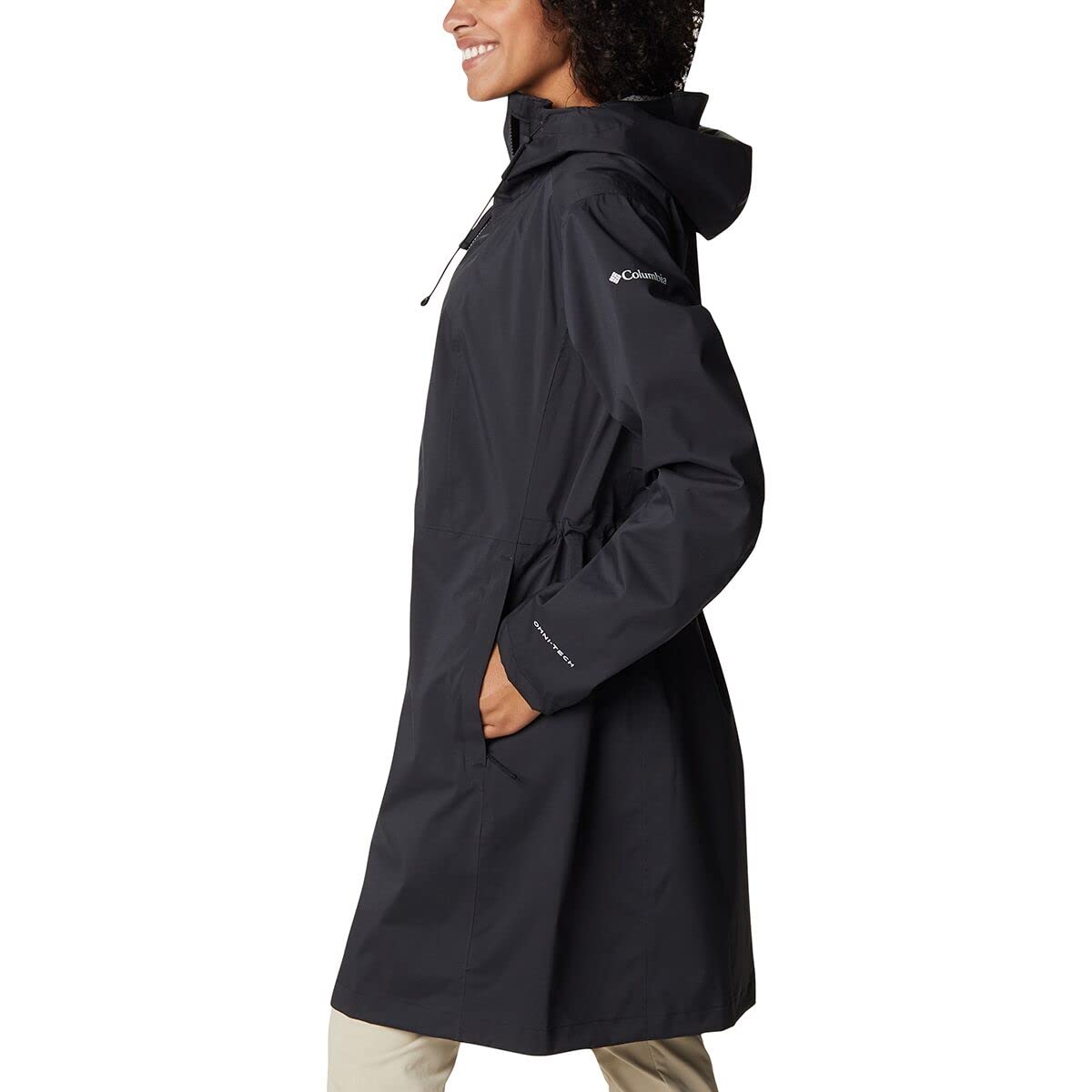 Columbia Women's Weekend Adventure Long Shell Jacket - Lightweight Waterproof Hiking & Outdoor Travel Coat