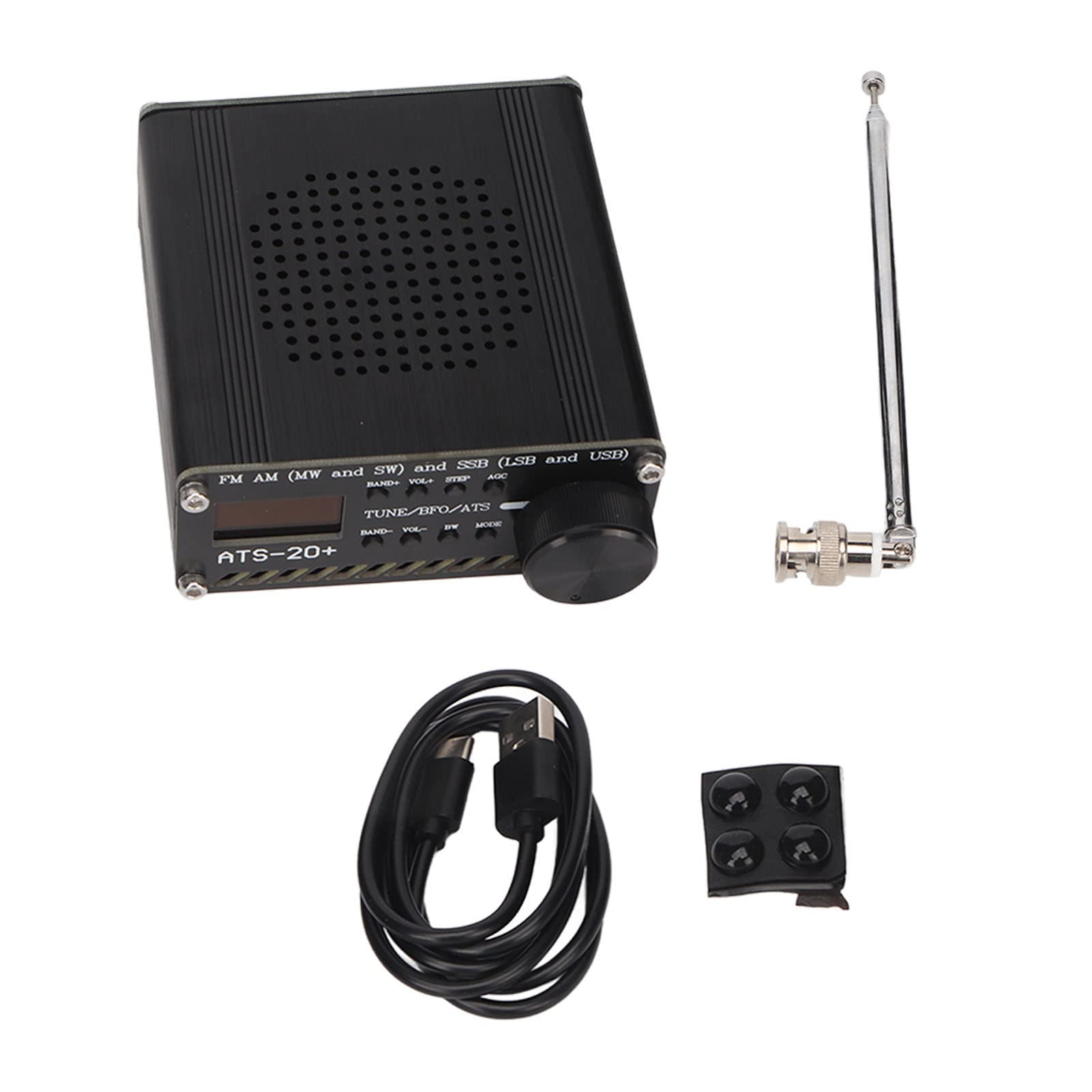 ATS-20+ Full Band Radio Receiver with High Sensitivity - FM/AM/World Band Portable Radio for Outdoor, Camping, Home & Emergency Use