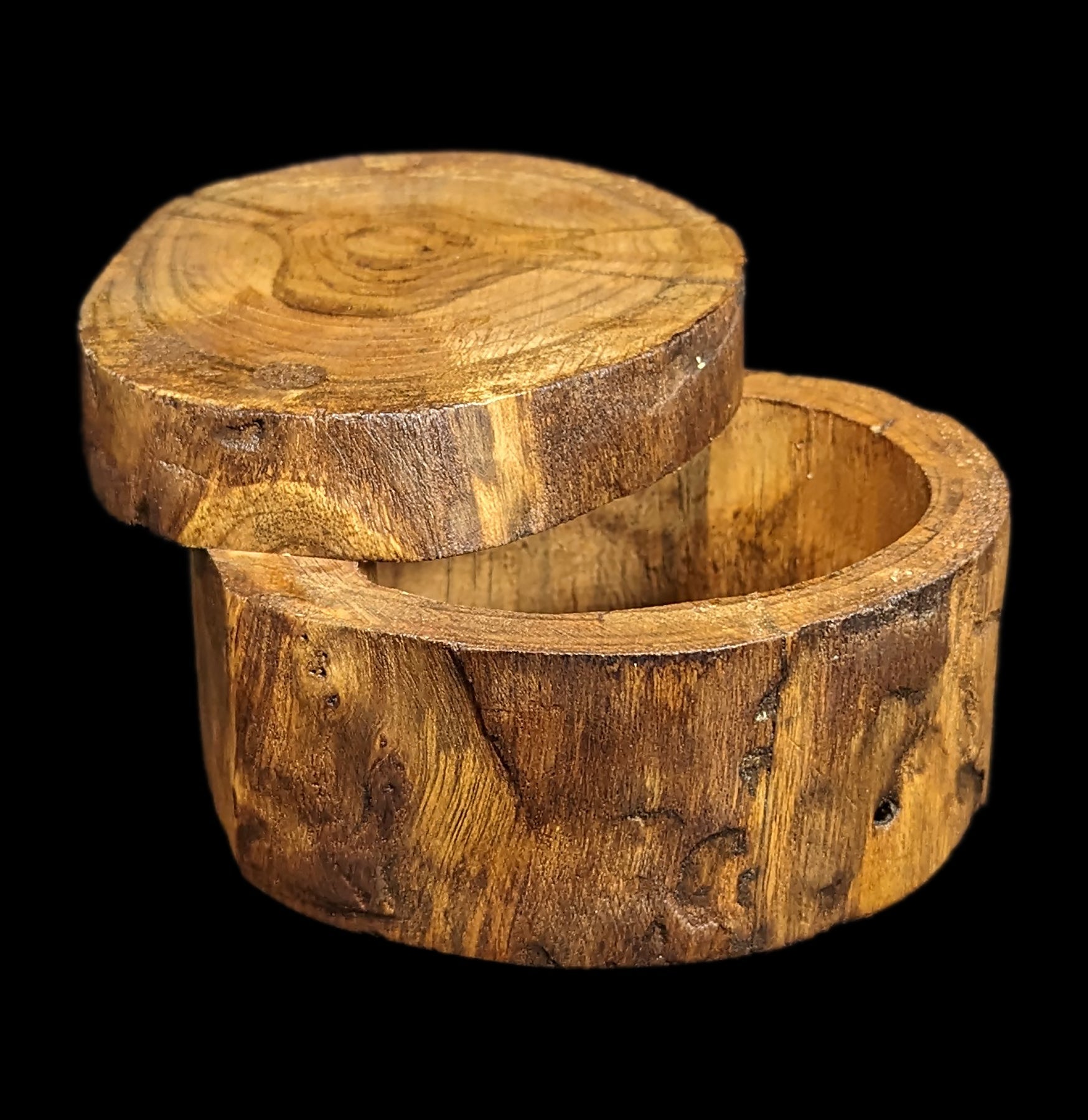 Natural Wood Trunk Box - Rustic Storage Chest for Home Decor, Jewelry & Keepsakes | Perfect for Living Room, Bedroom & Wedding Decor
