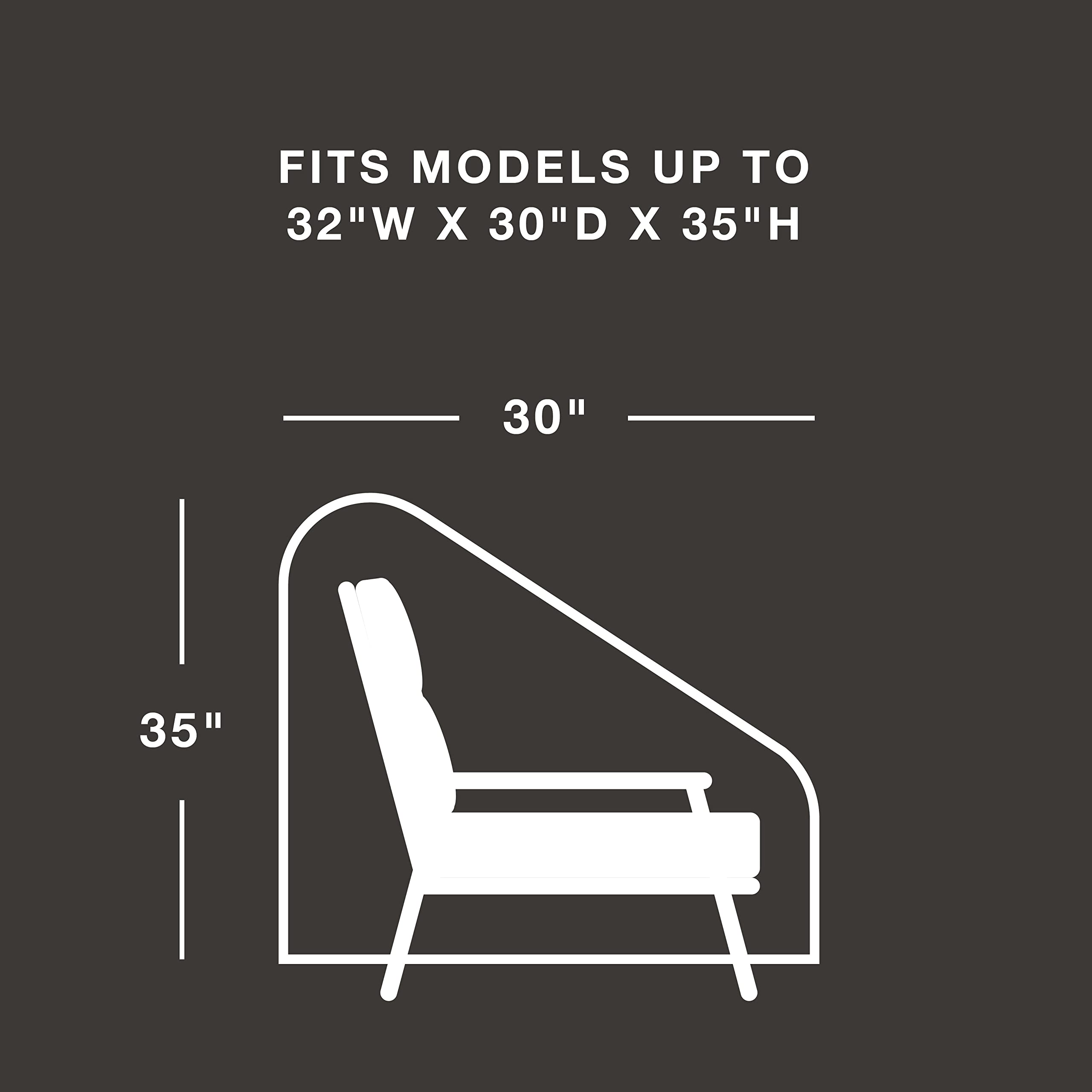 Durable Waterproof Patio Furniture Cover for Lounge Chairs up to 32