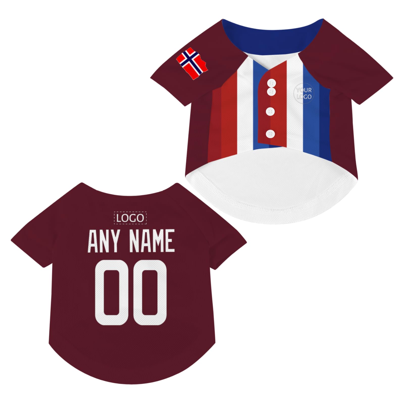 Custom Personalized Dog Soccer Jersey - Pet Sports Jersey for Small, Medium & Large Dogs & Cats - Perfect for Games, Training & Pet Costume Parties
