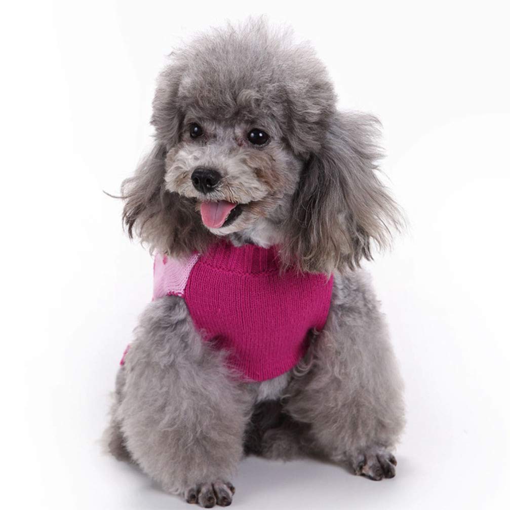 Valentine Pet Sweater with Bowties & Hearts for Dogs & Cats - Perfect for Valentine's Day Outfits