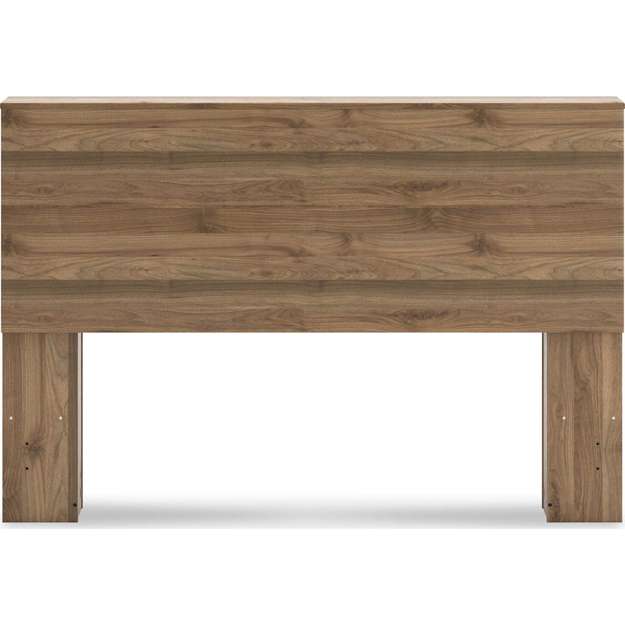 Aprilyn Queen Bookcase Headboard with Storage - Honey Finish - Perfect for Small Bedrooms & Studio Apartments