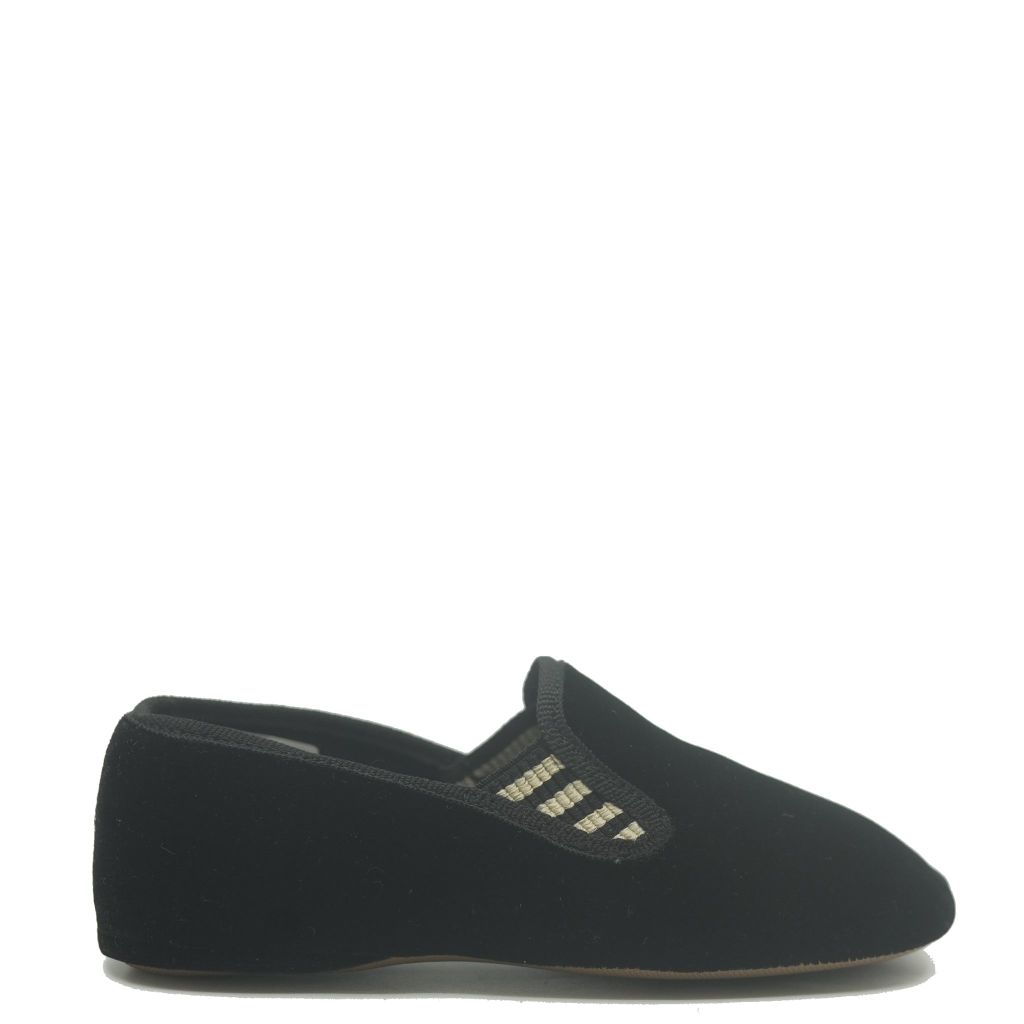 Pepe Black Velvet Slipper Loafers for Men - Comfortable House Shoes with Non-Slip Sole - Perfect for Indoor, Lounge & Relaxation at Home